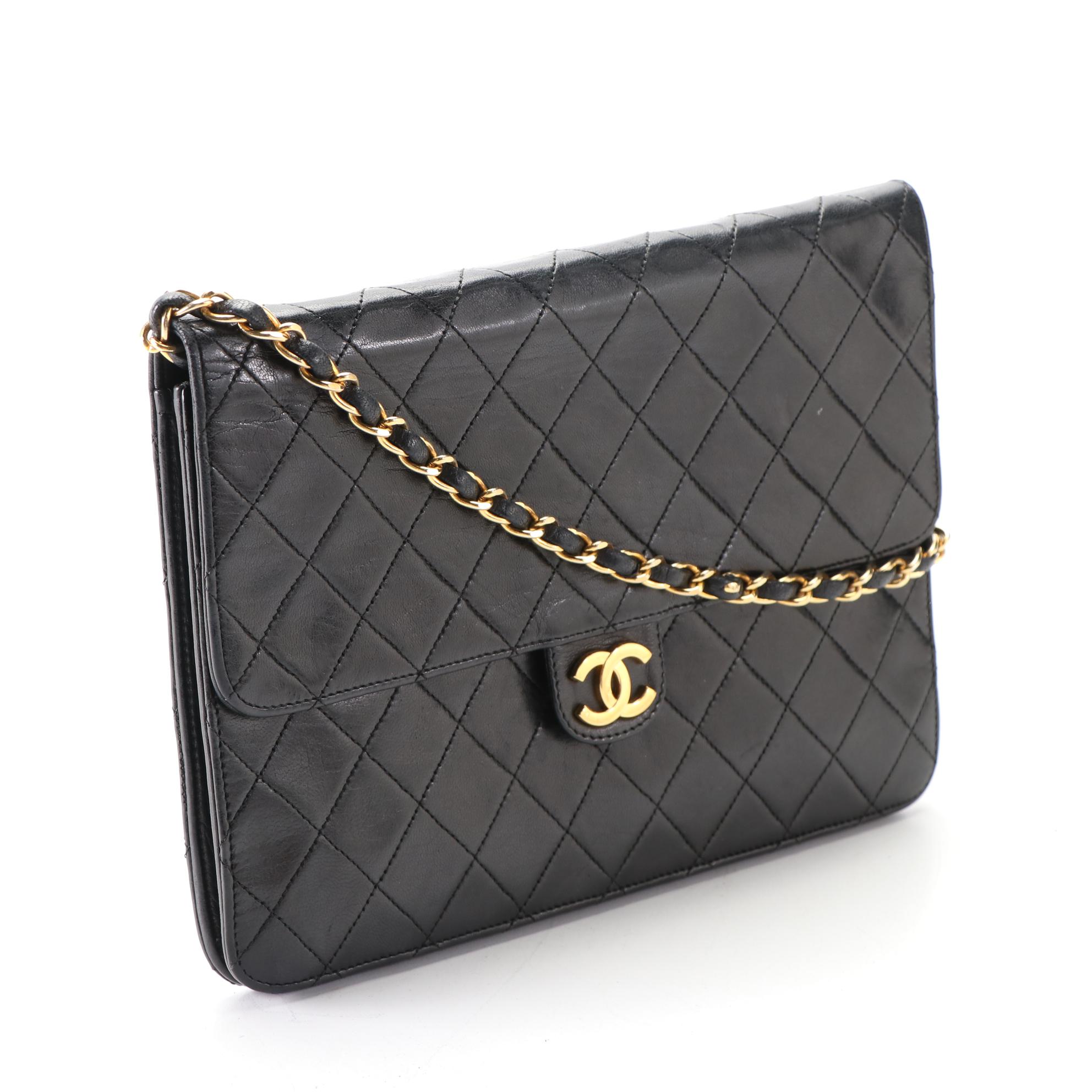 Chanel CC Flap Front Bag in Quilted Leather