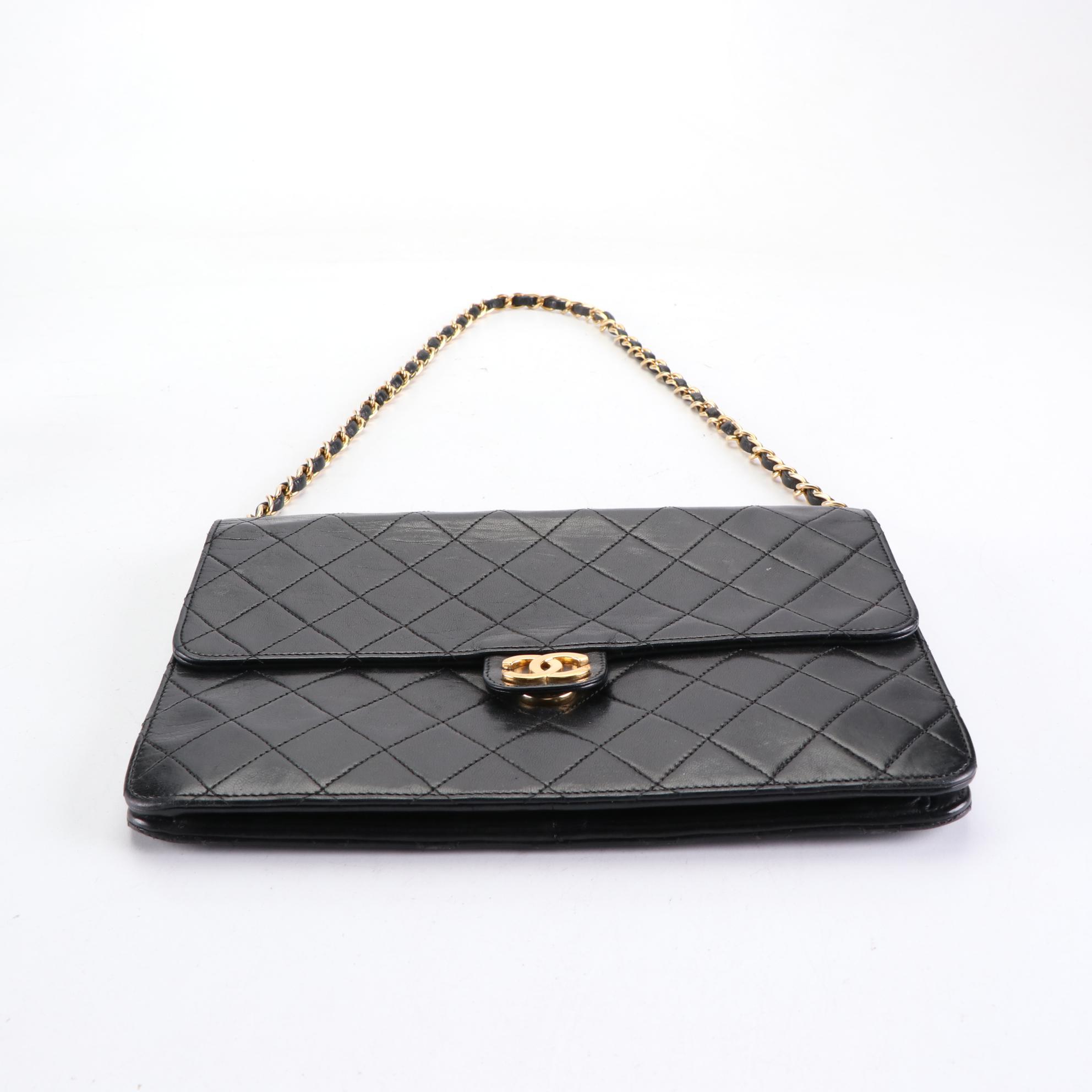 Chanel CC Flap Front Bag in Quilted Leather