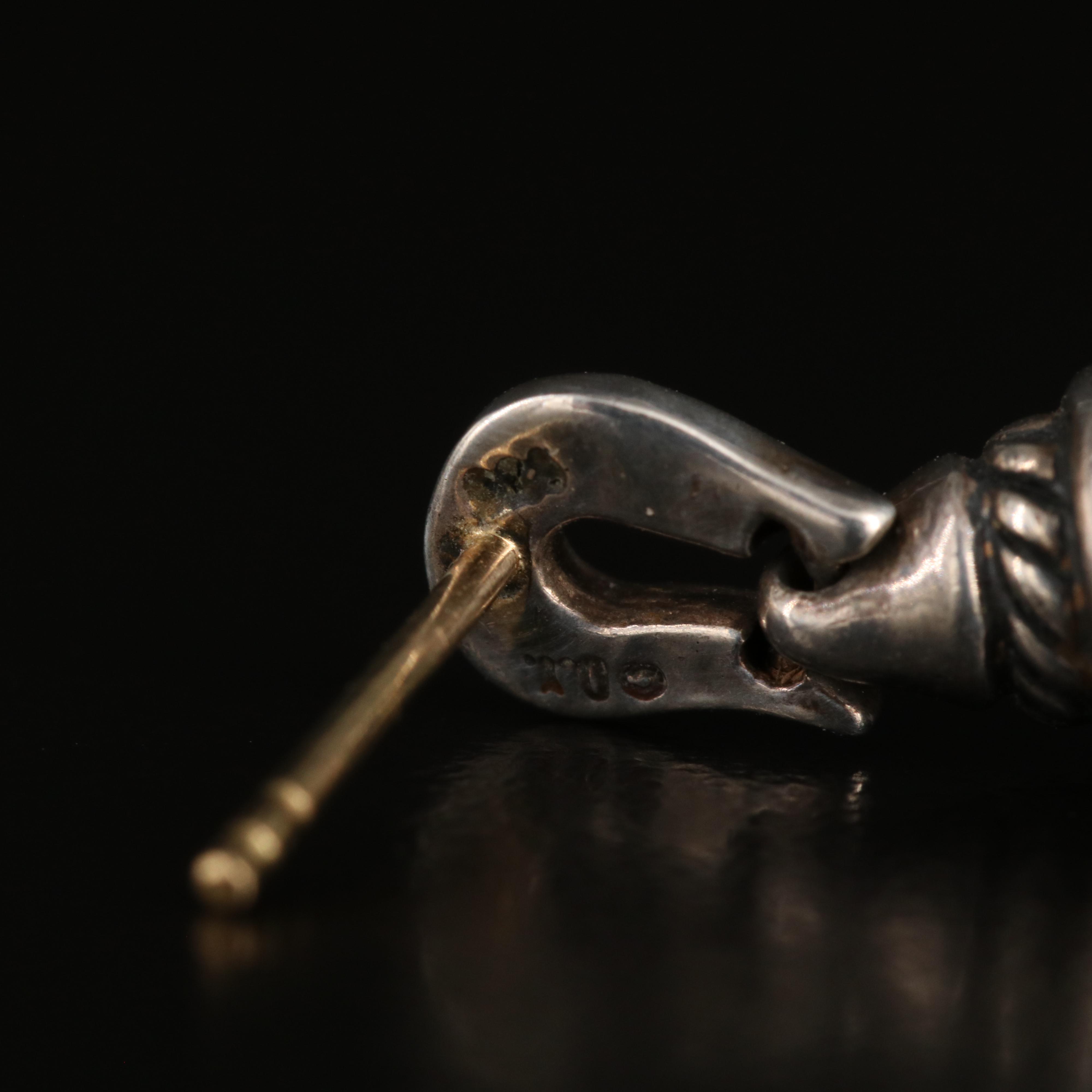 David Yurman Sterling Pearl Earrings