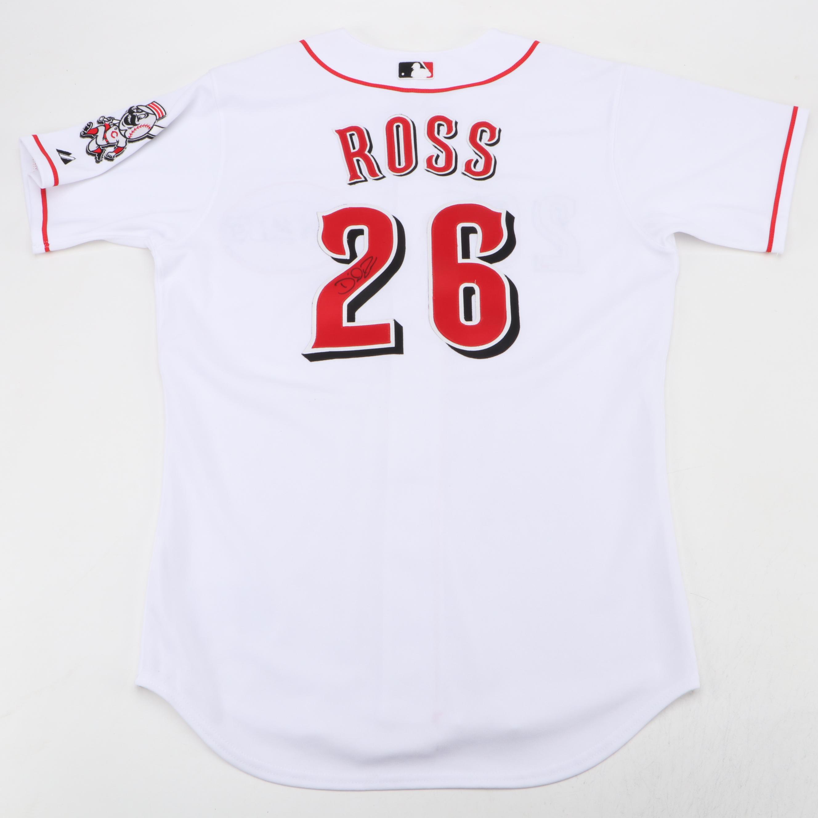 David Ross and Cody Reed Signed Cincinnati Reds Baseball Jerseys