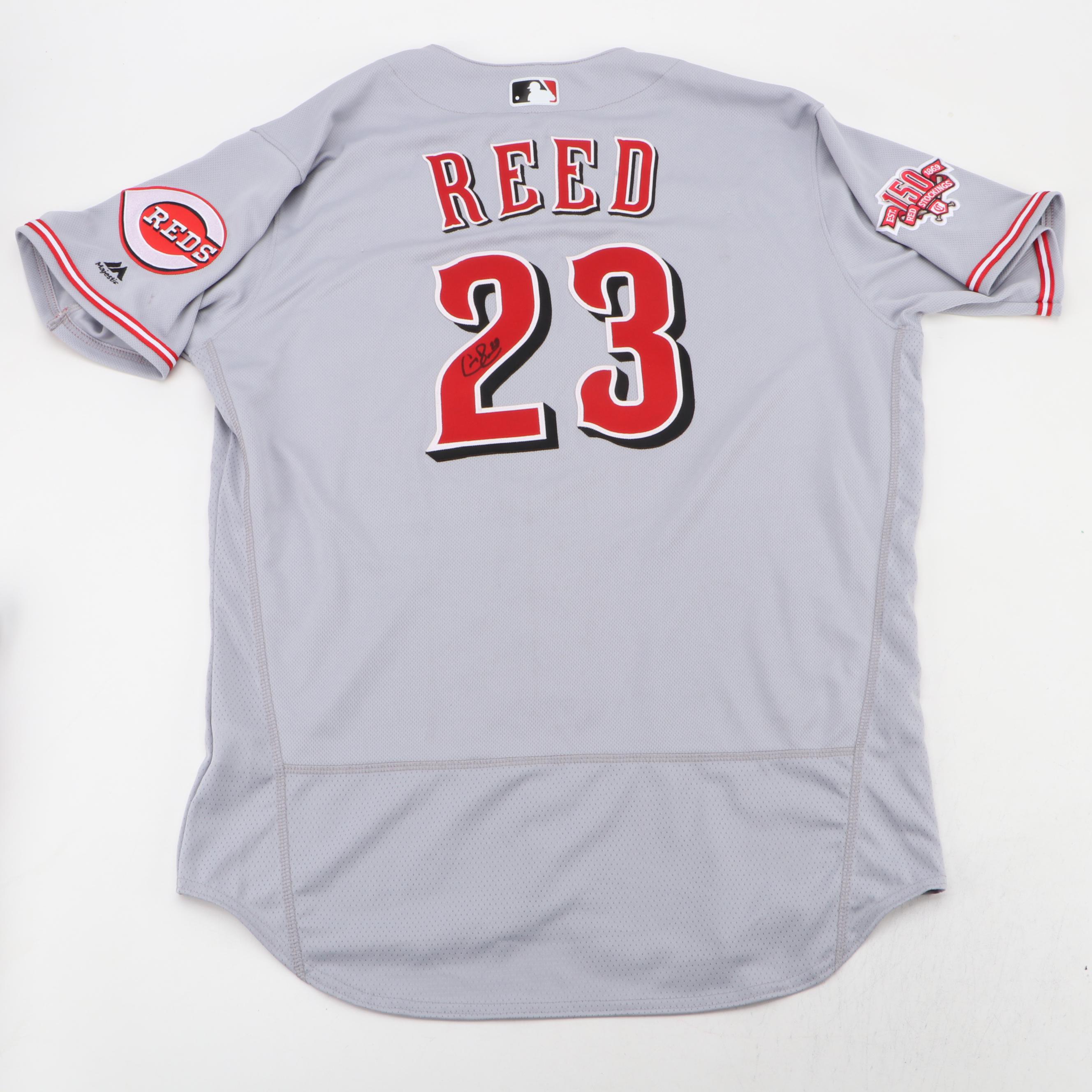 David Ross and Cody Reed Signed Cincinnati Reds Baseball Jerseys