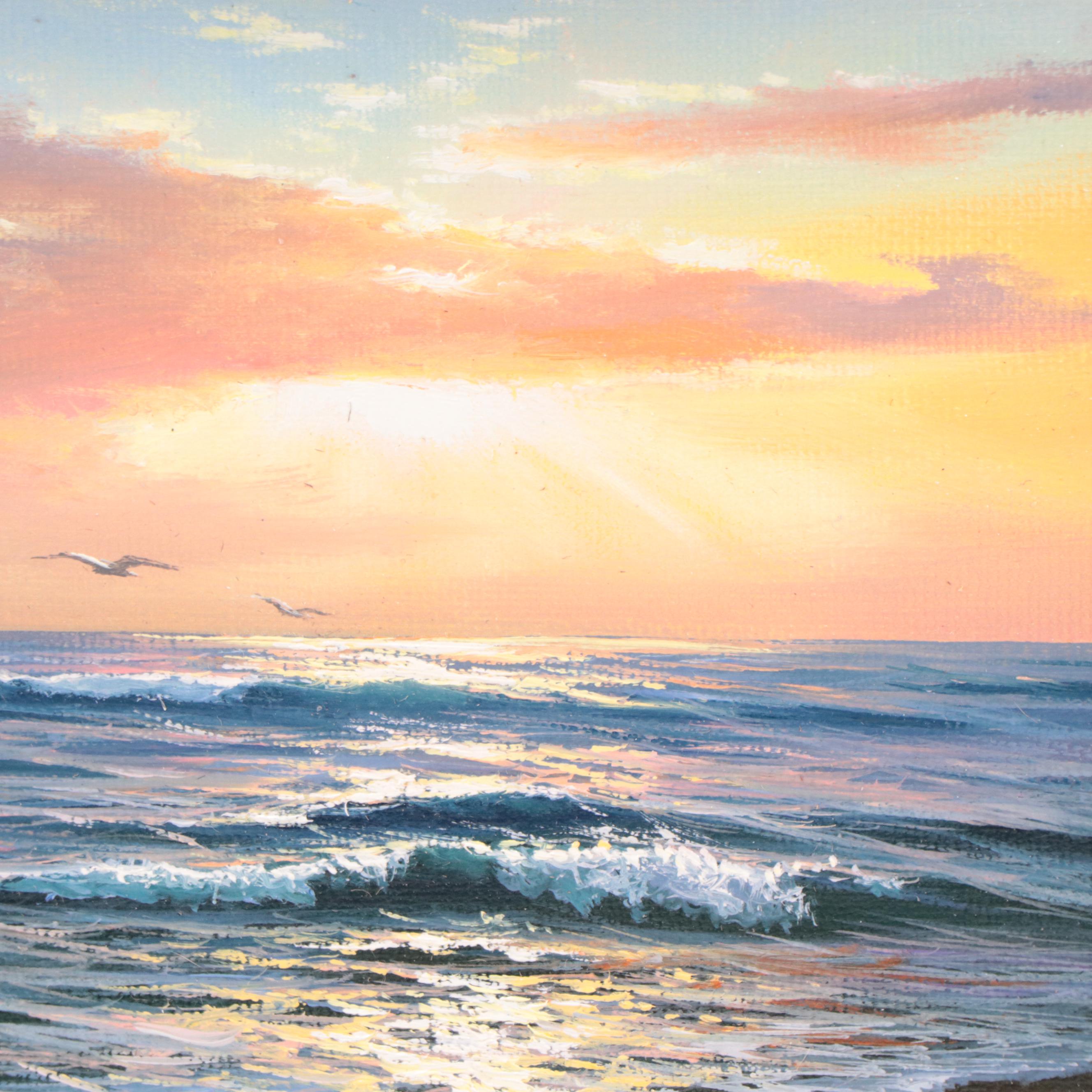 Jevgenijus Litvinas Seascape Oil Painting, 21st Century