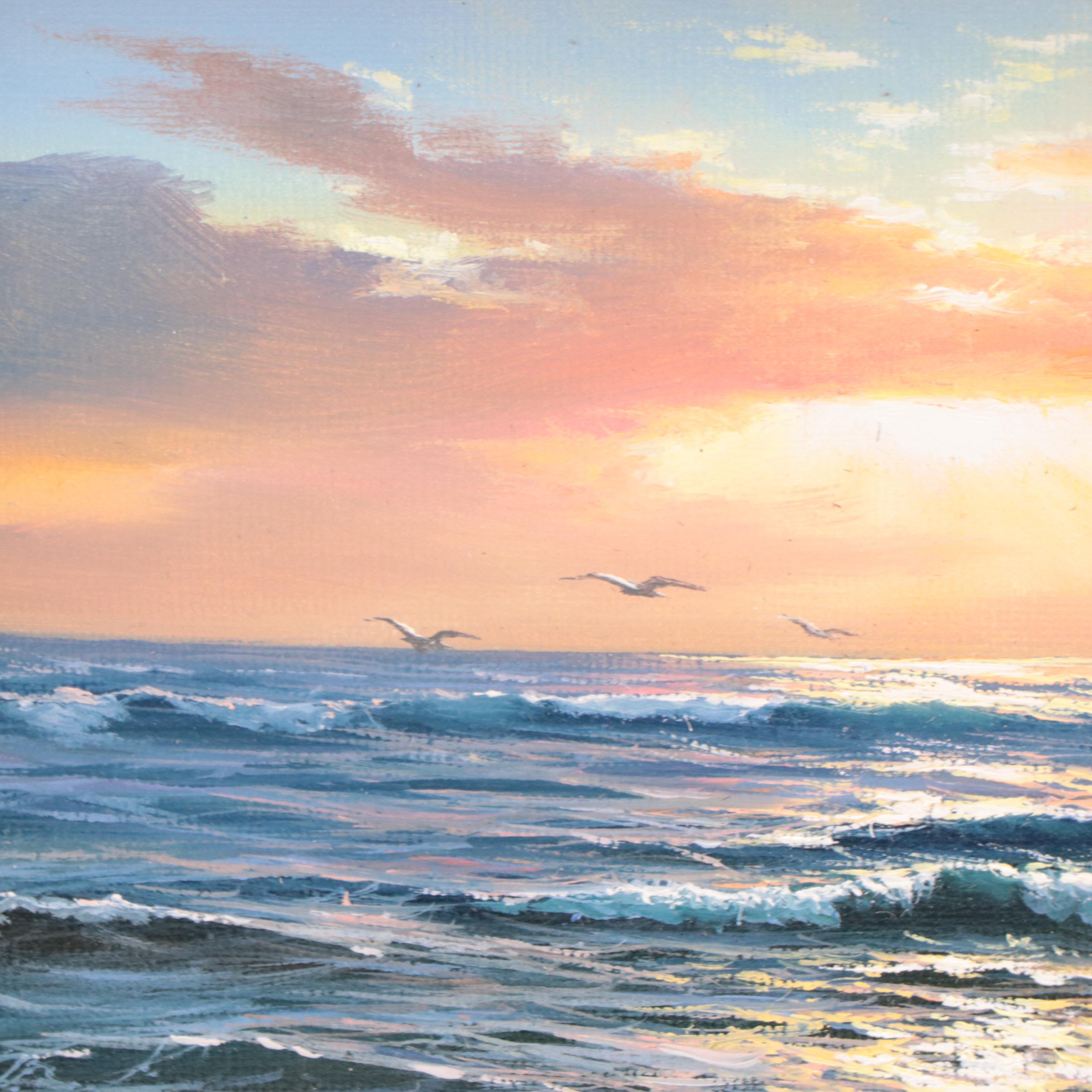 Jevgenijus Litvinas Seascape Oil Painting, 21st Century