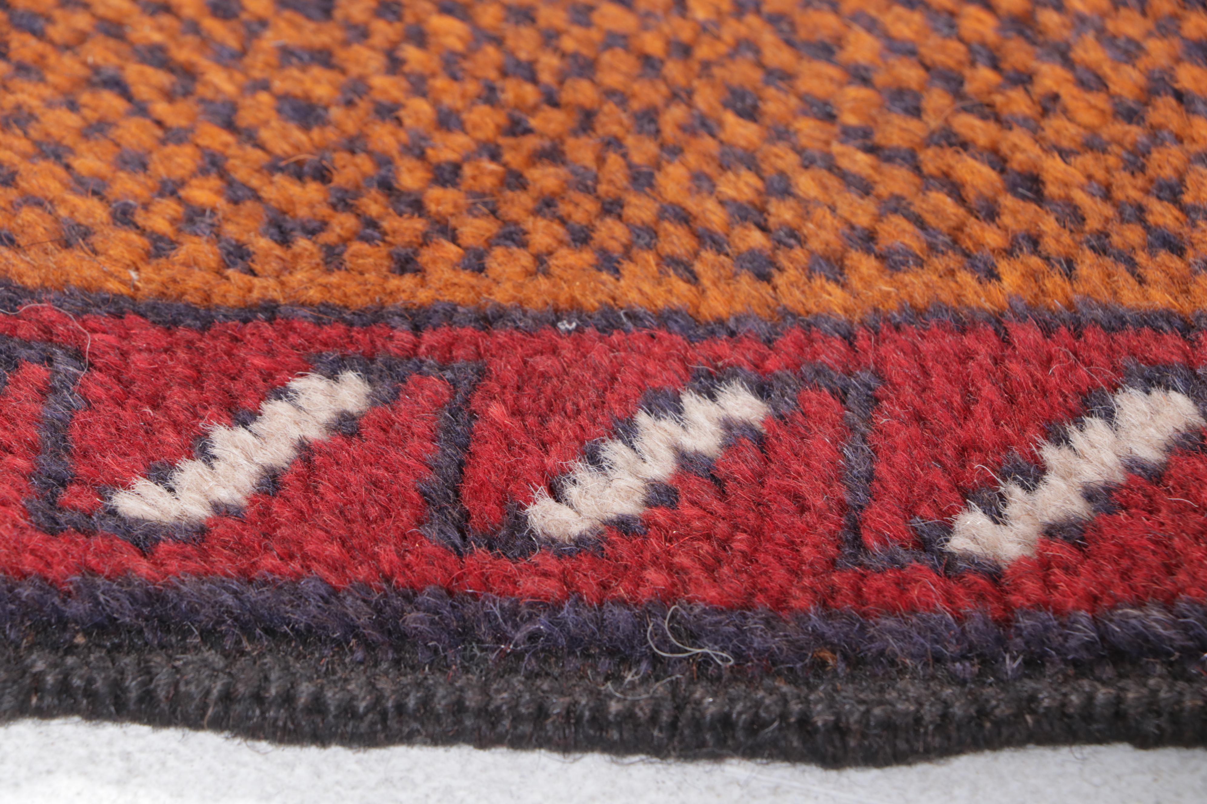 2'11 x 4'7 Hand-Knotted Afghan Baluch Accent Rug