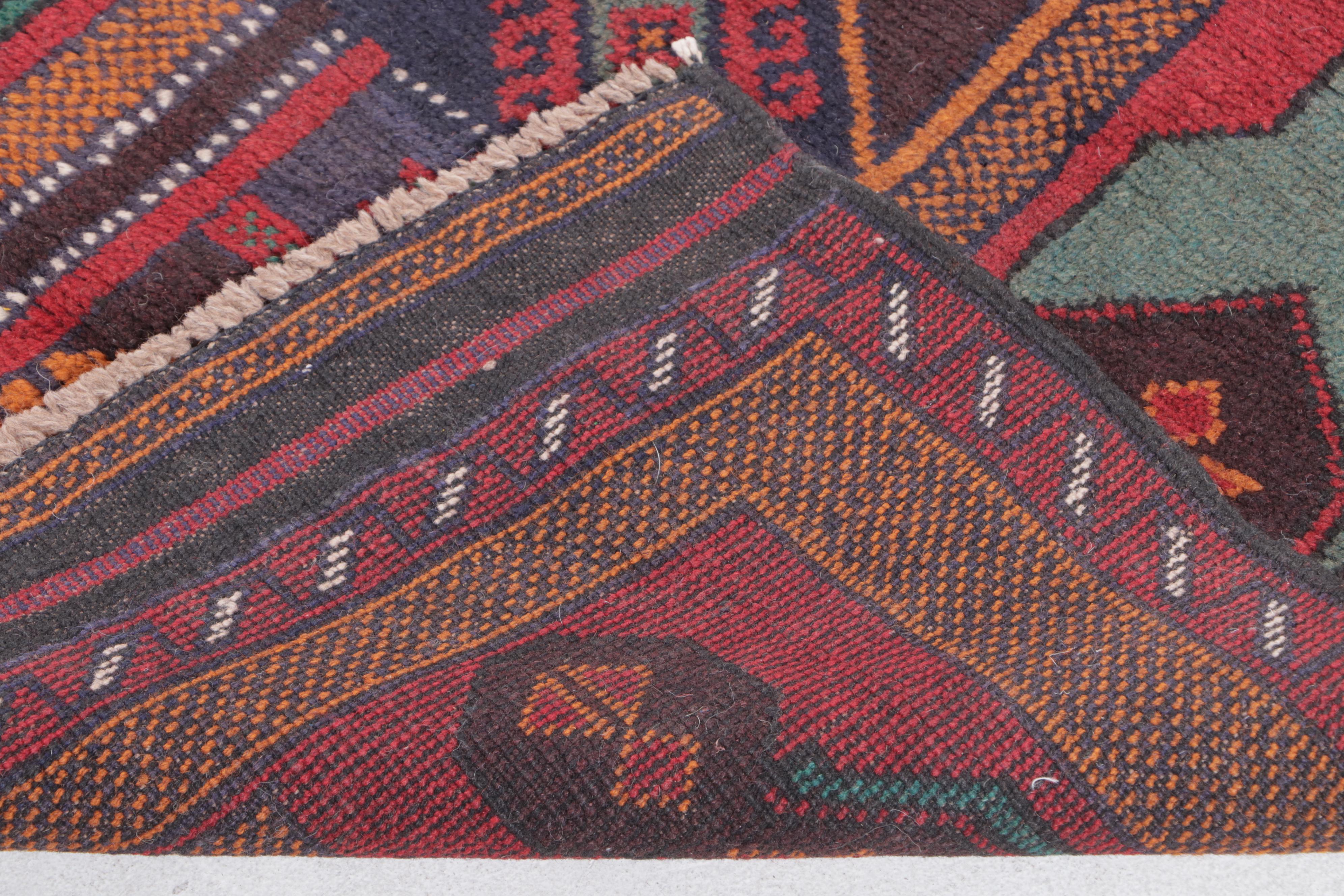 2'11 x 4'7 Hand-Knotted Afghan Baluch Accent Rug