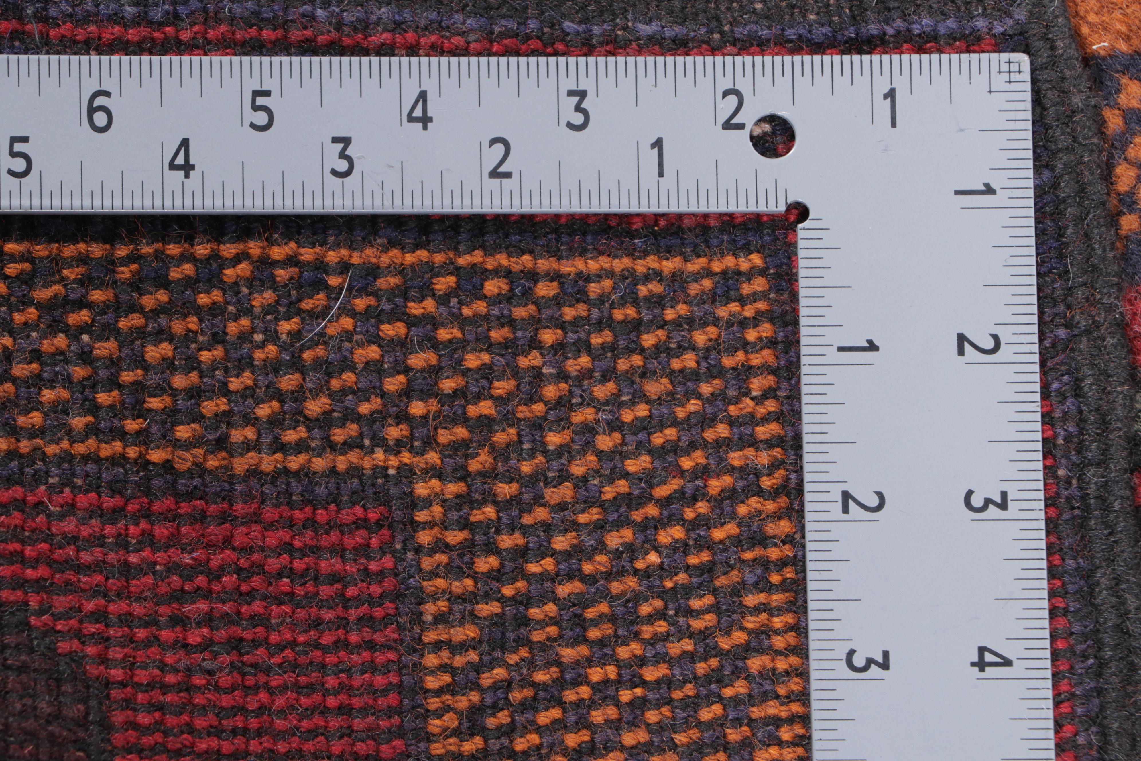 2'11 x 4'7 Hand-Knotted Afghan Baluch Accent Rug