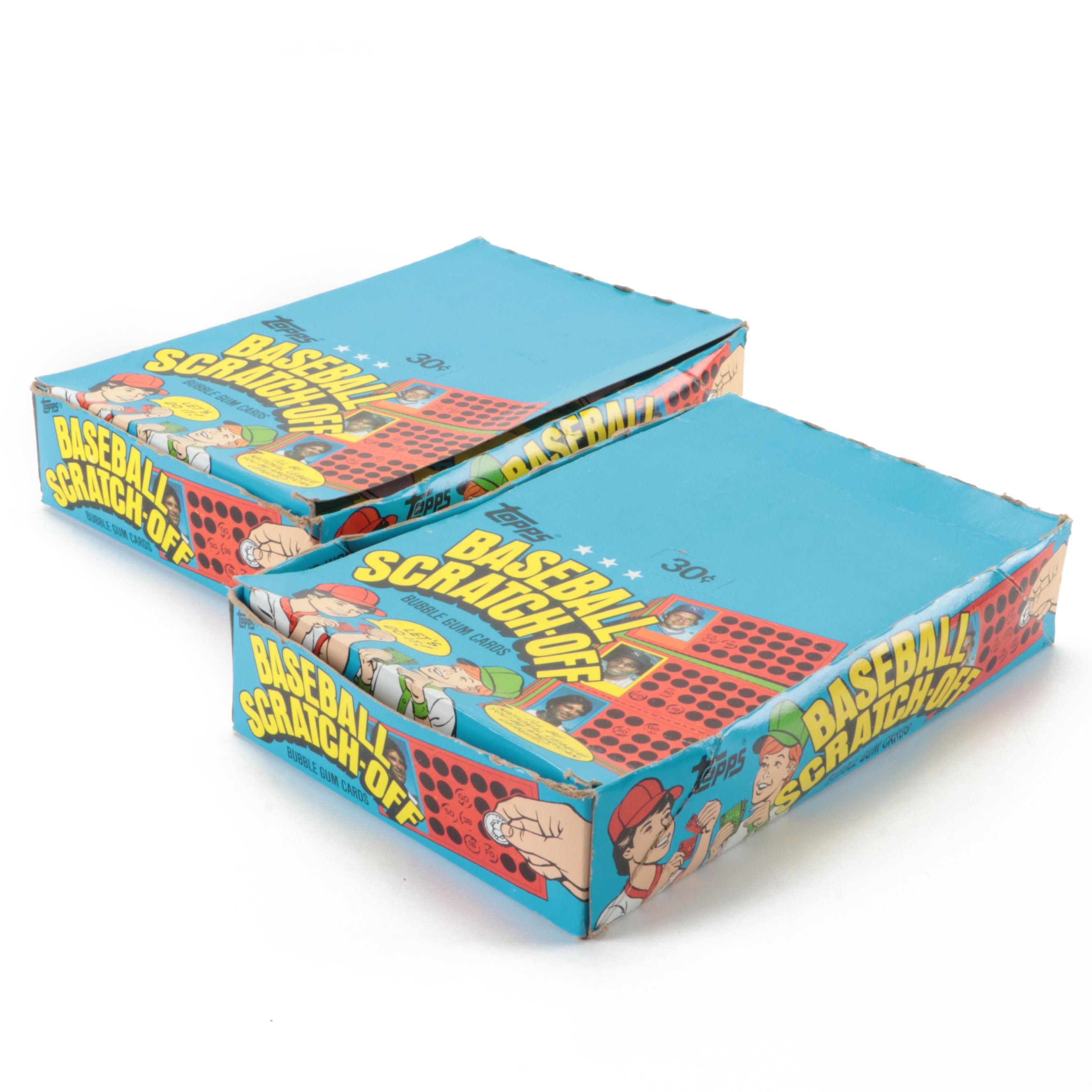 1981 Topps Baseball Scratch-Off Cards Wax Packs in Original Boxes