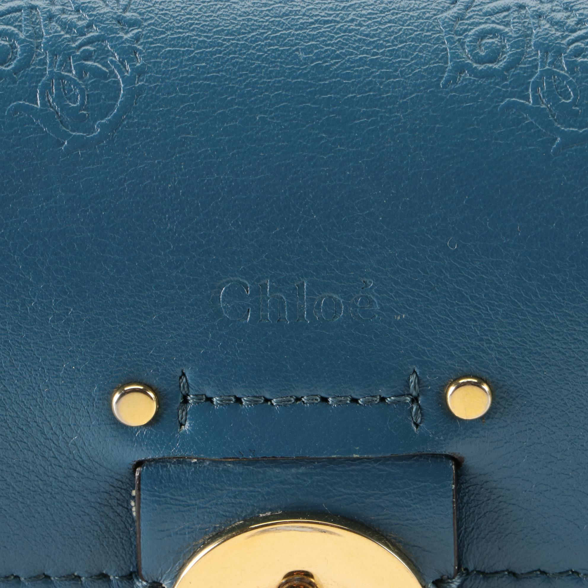 Chloé Small Tess Bag in Leather with Studs and Embroidered Horses