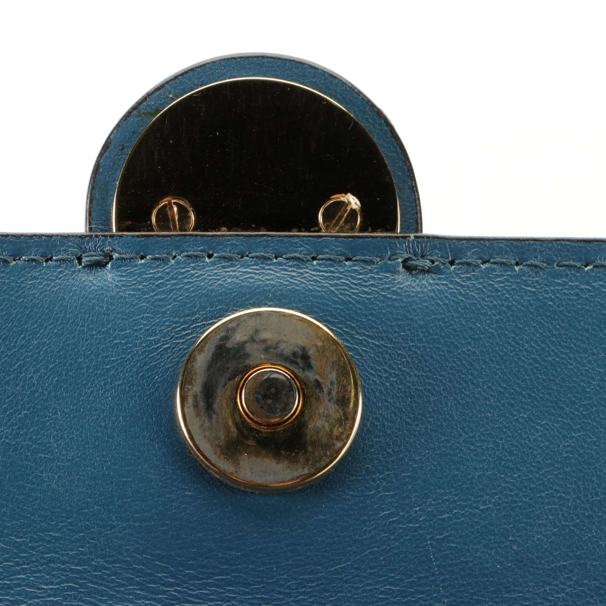 Chloé Small Tess Bag in Leather with Studs and Embroidered Horses