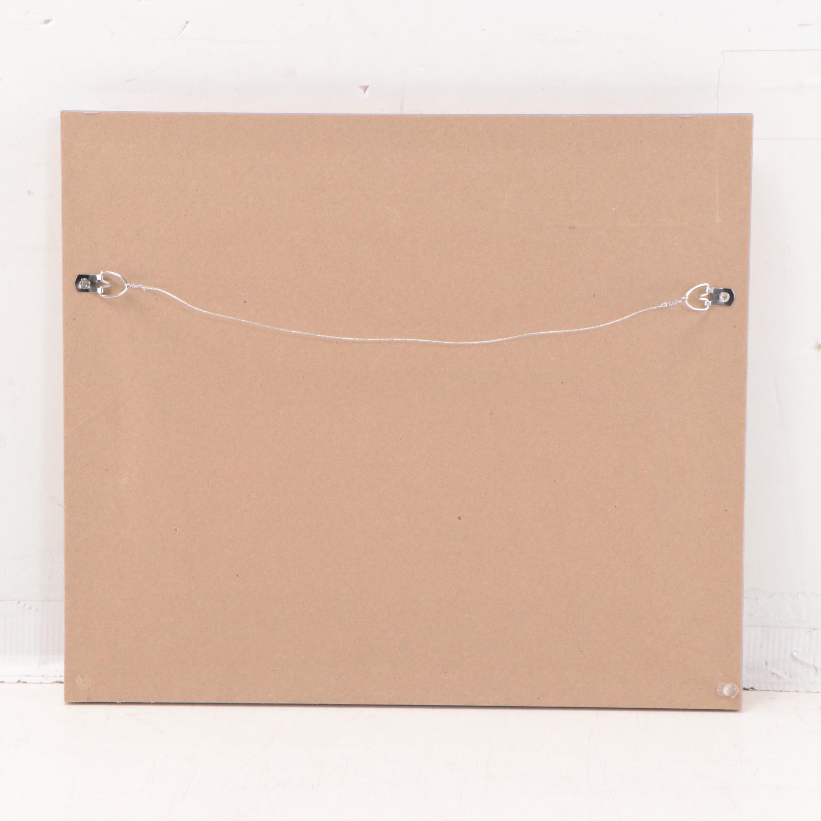 Sulmaz H. Radvand Landscape Oil Painting of Flowering Meadow, 21st Century