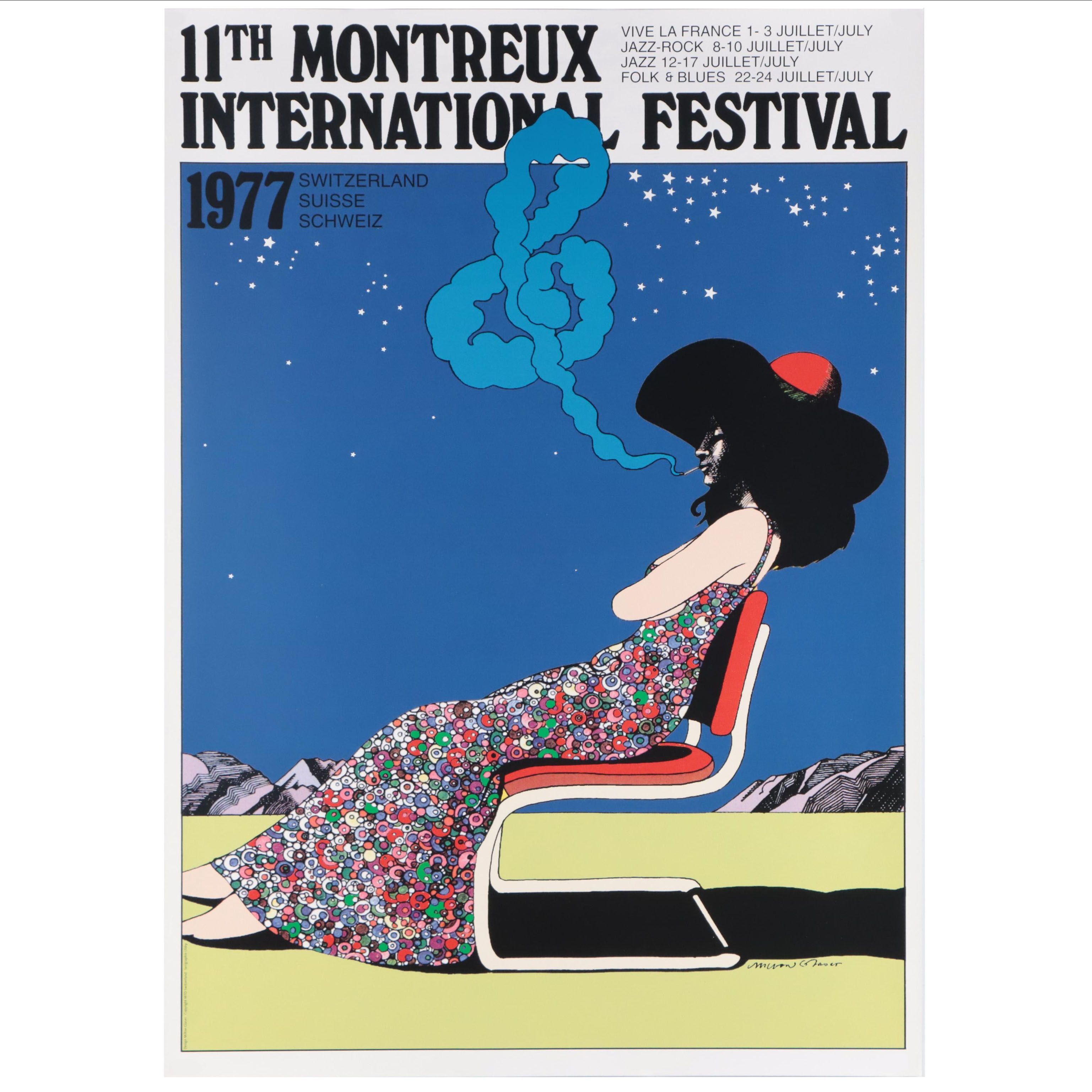 Halftone Poster After Milton Glaser "11th Montreux International Jazz Festival"