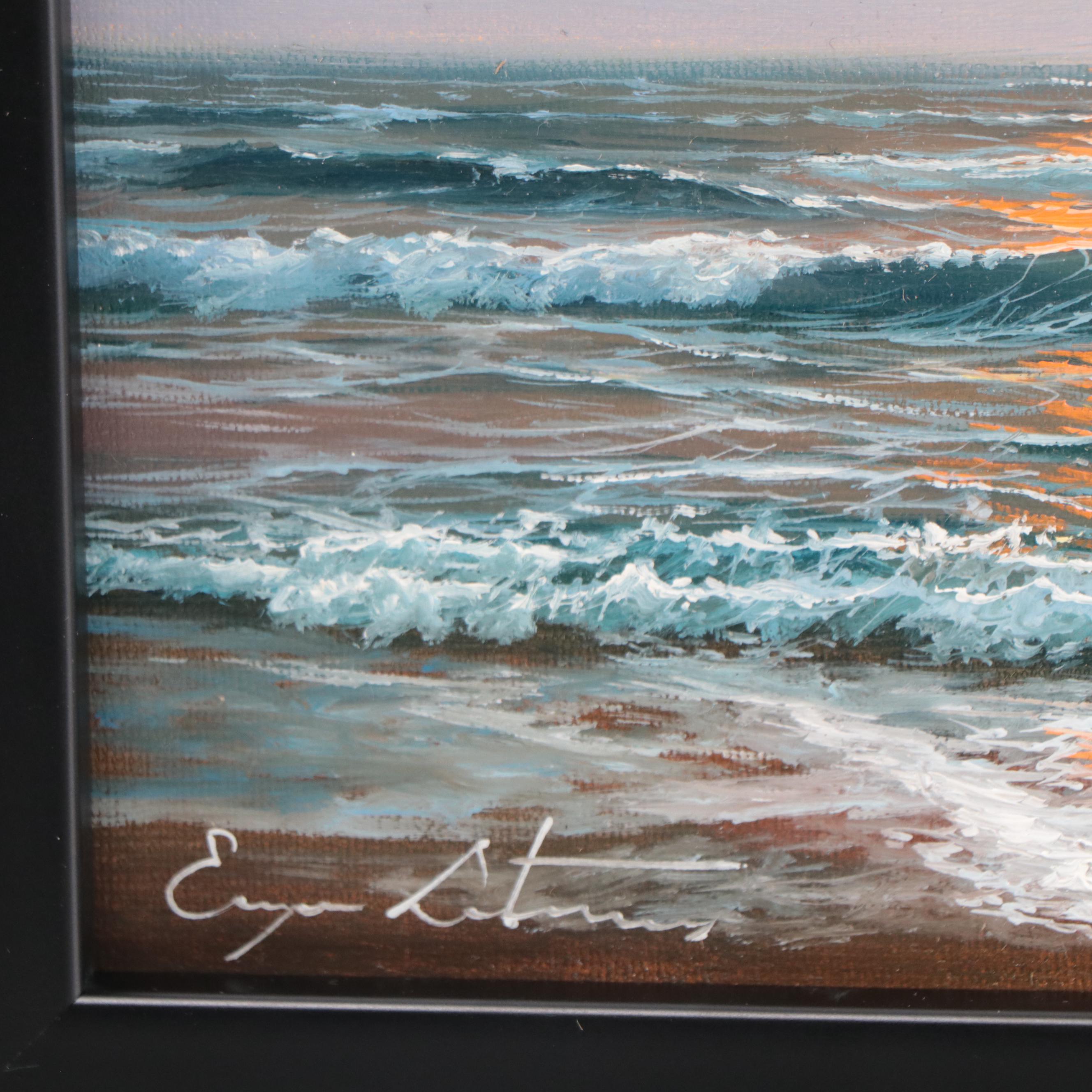 Jevgenijus Litvinas Seascape Oil Painting, 21st Century