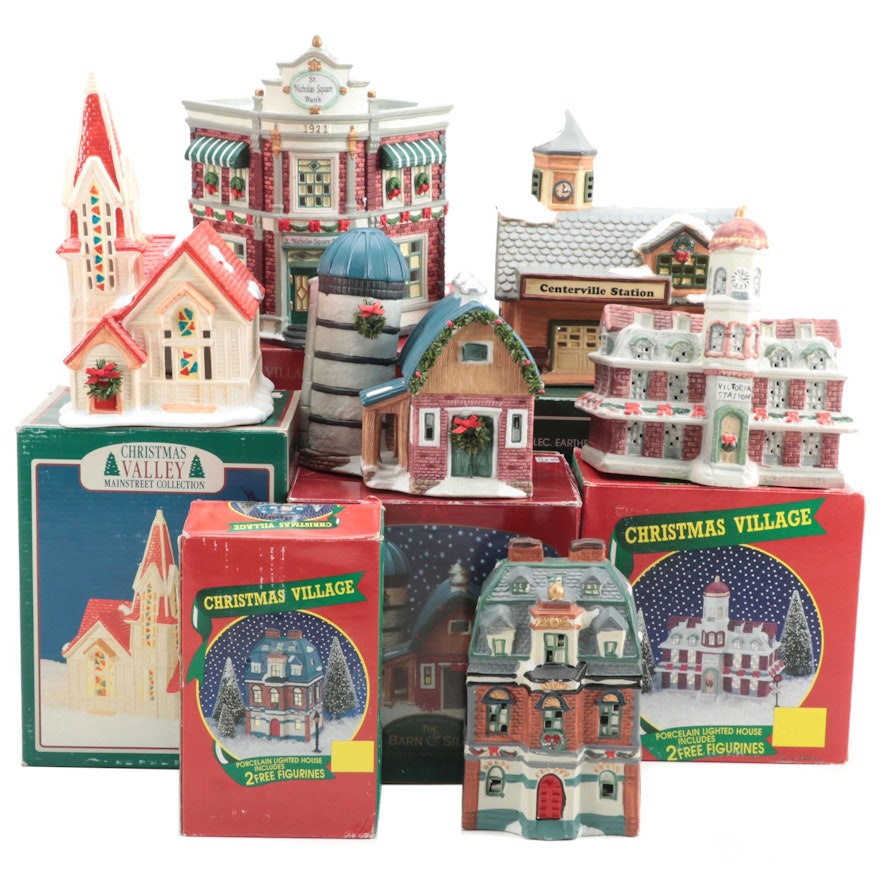 Christmas Valley Main Street Collection and More Seasonal Building Figurines
