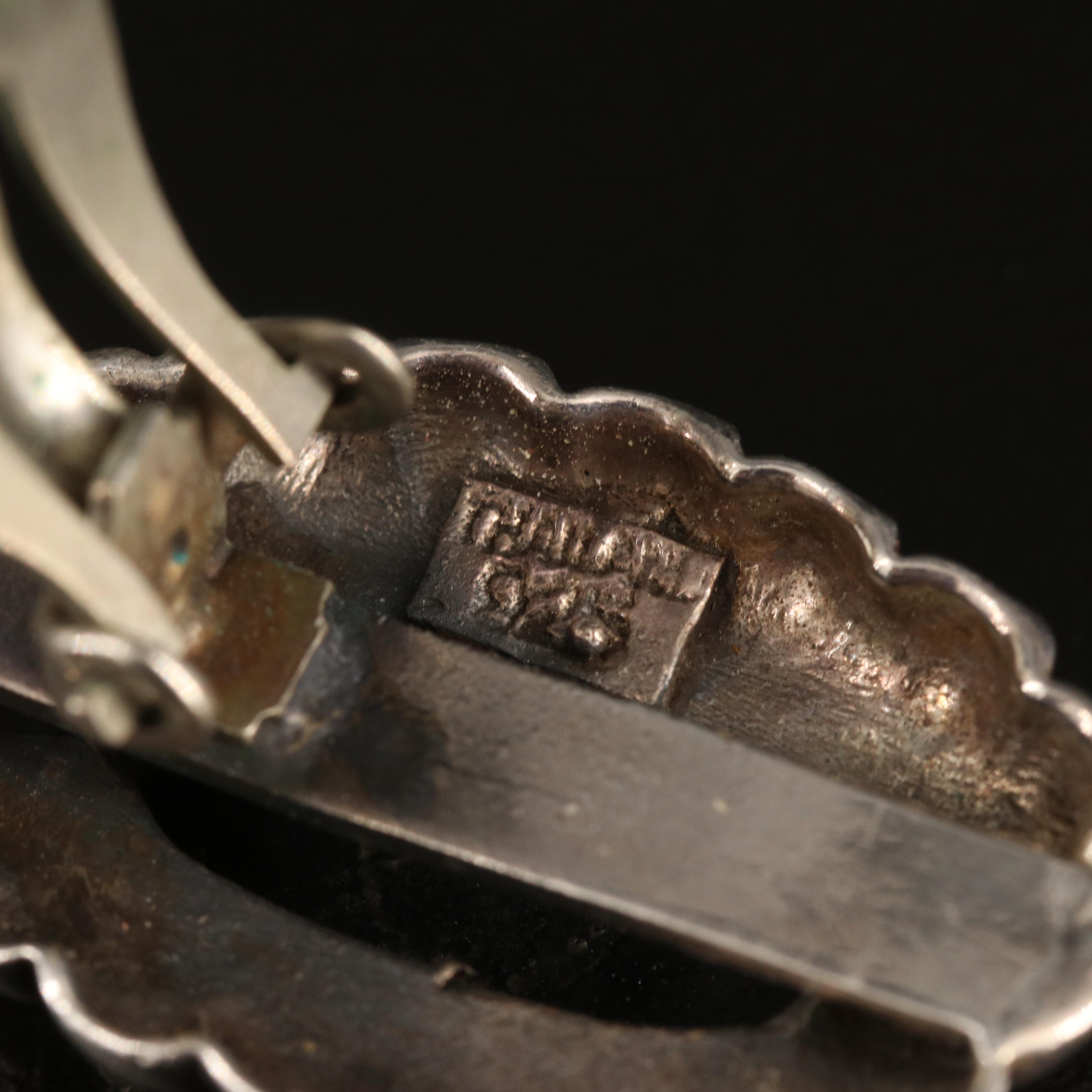 Sterling Black Onyx Teardrop Pendant and Drop Earrings