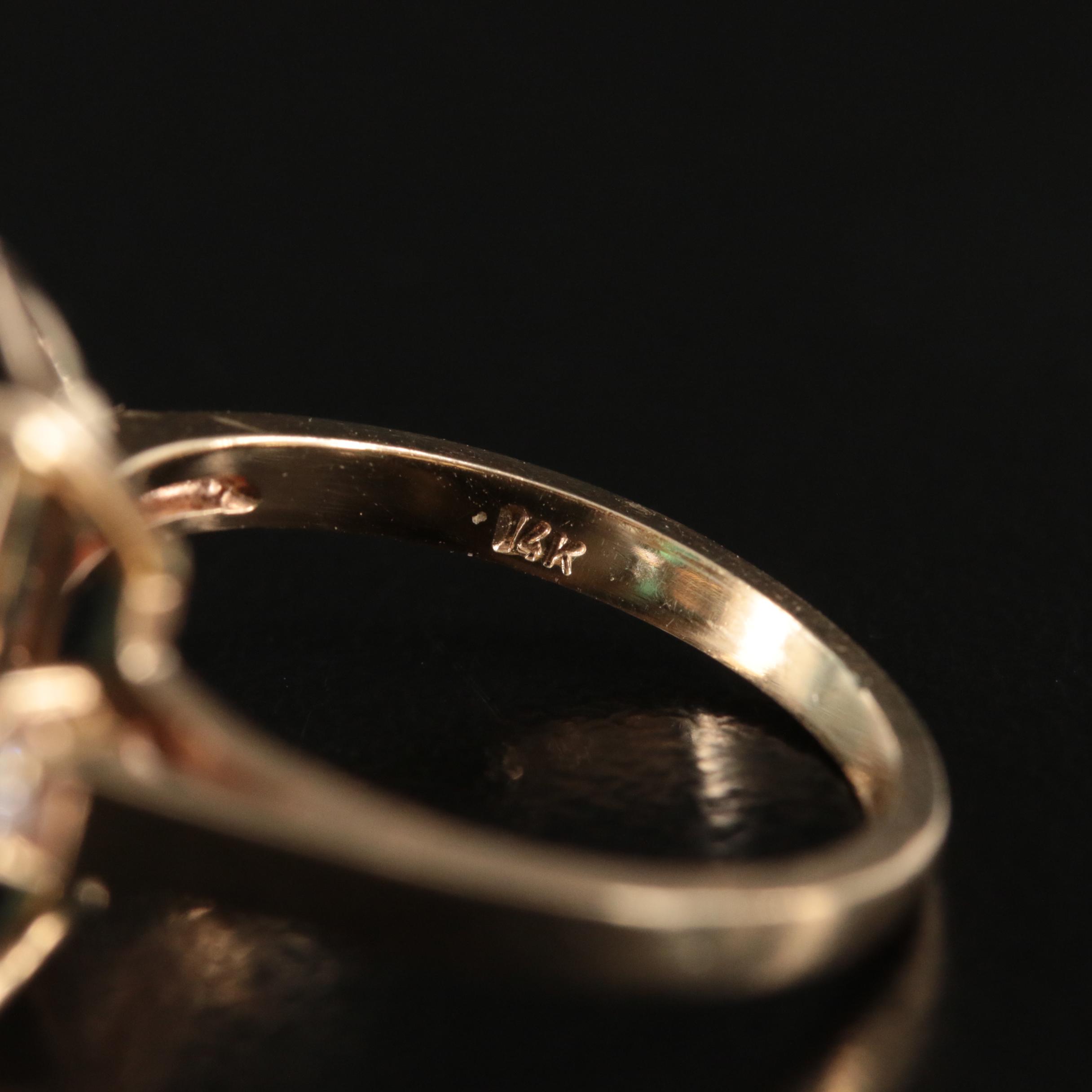 14K 4.00 CT Tourmaline and Diamond Ring