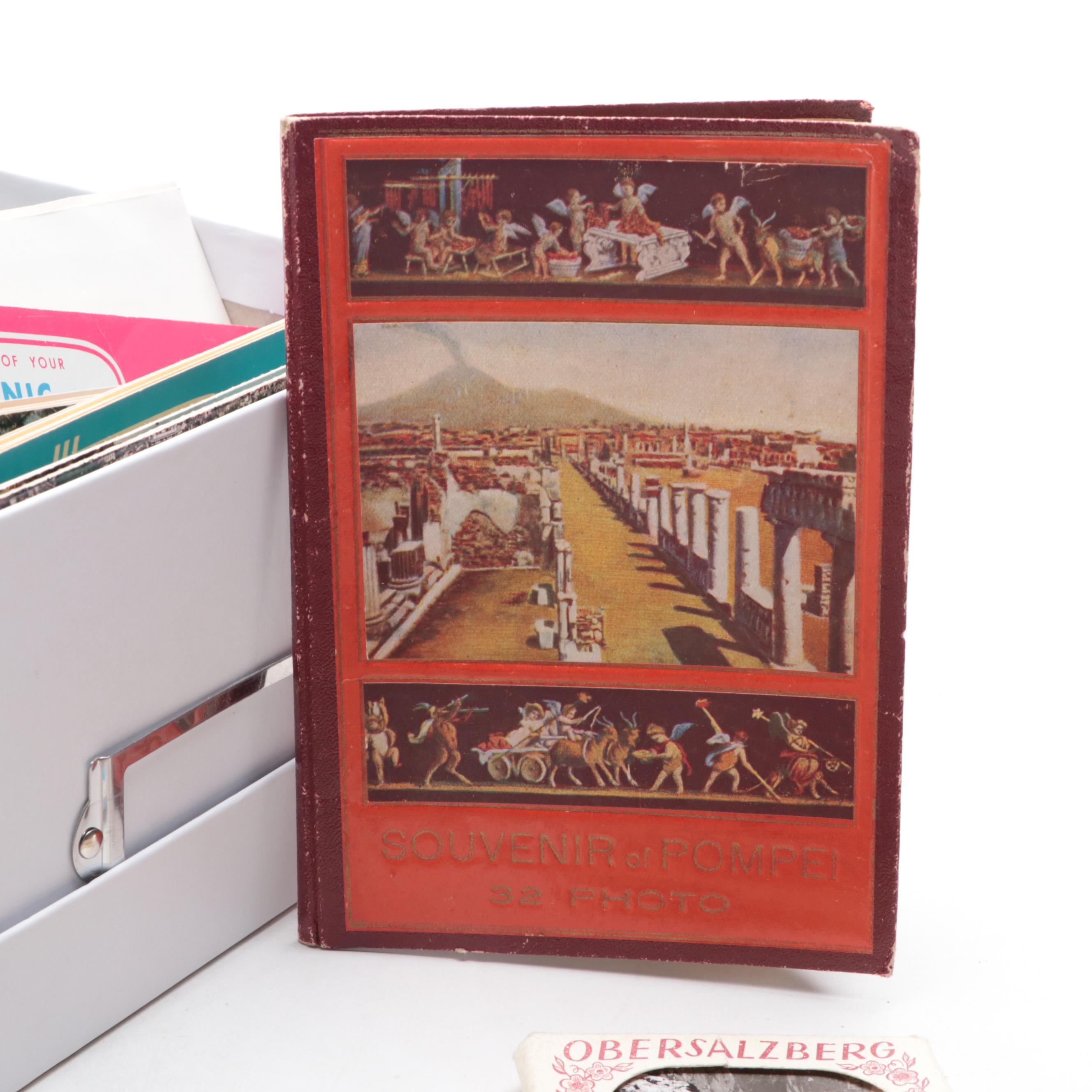 Glacier National Park Miniature Postcards, Pompei Souvenir Photo Book, and More