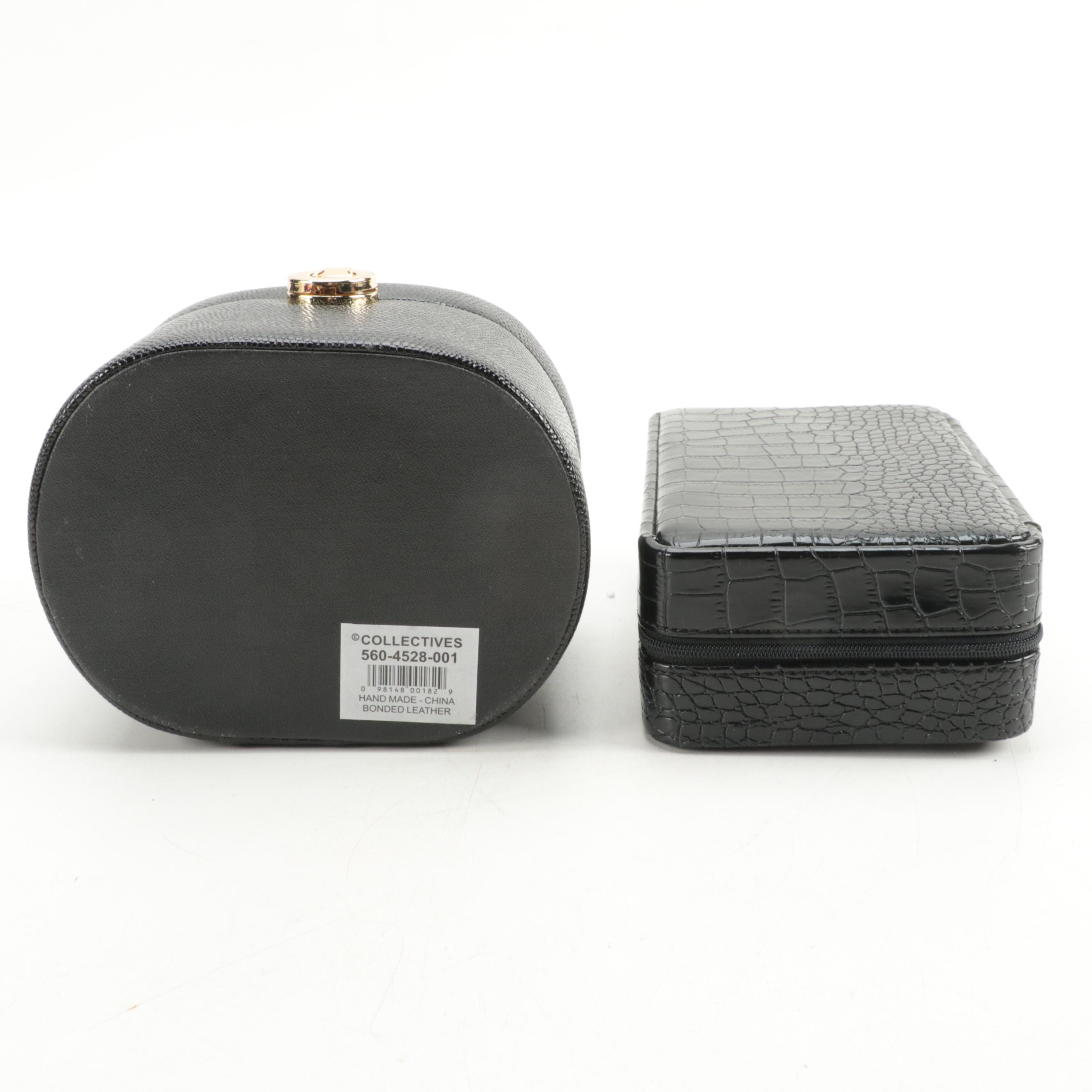 Alten International, Collectives, and Other Crocodile Embossed Jewelry Boxes