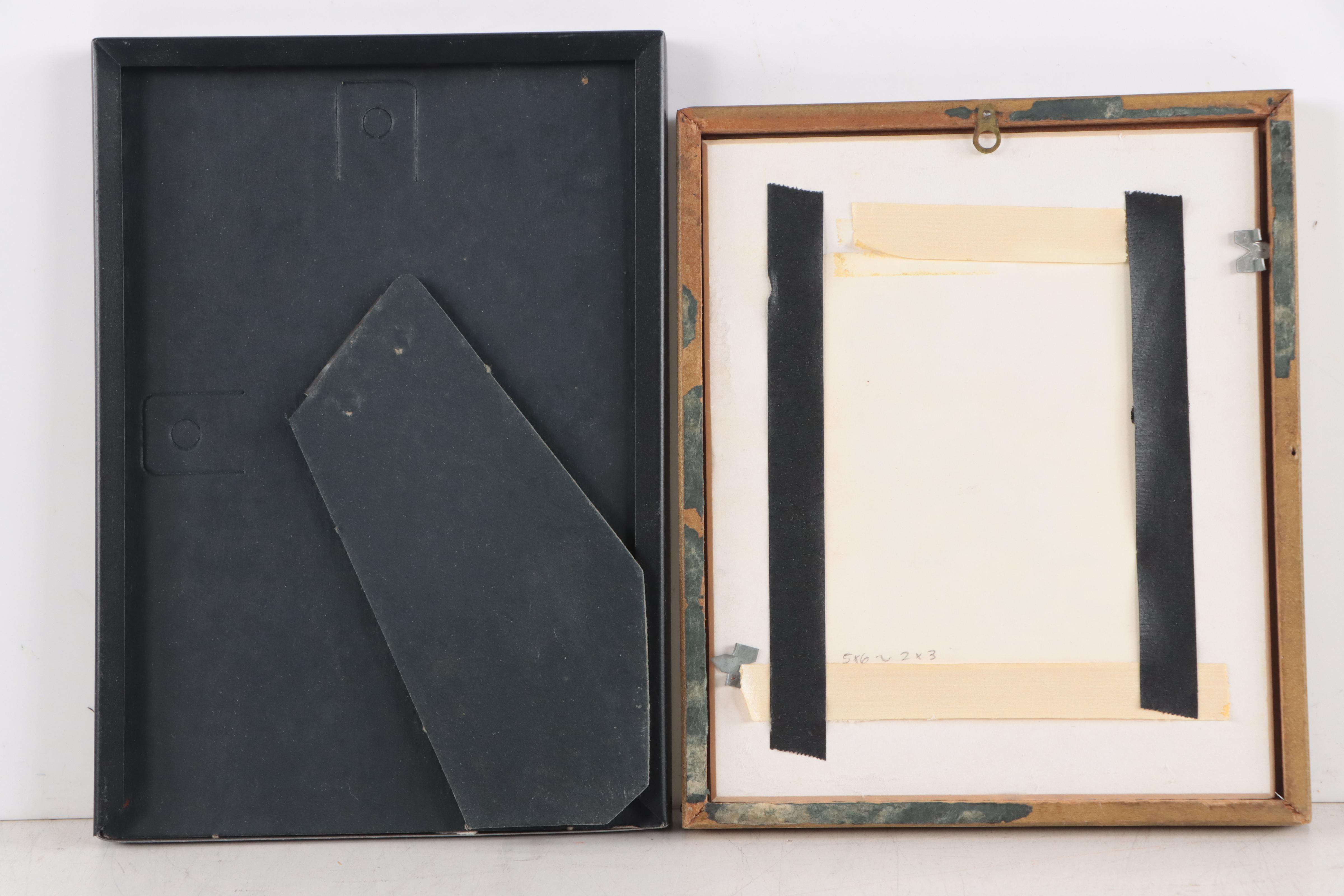 Surreal Colored Pencil Drawing and Stylized Portrait Relief Print