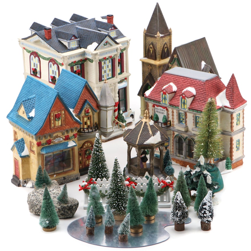 St. Nicholas Square and Other Porcelain Christmas Buildings and Accessories