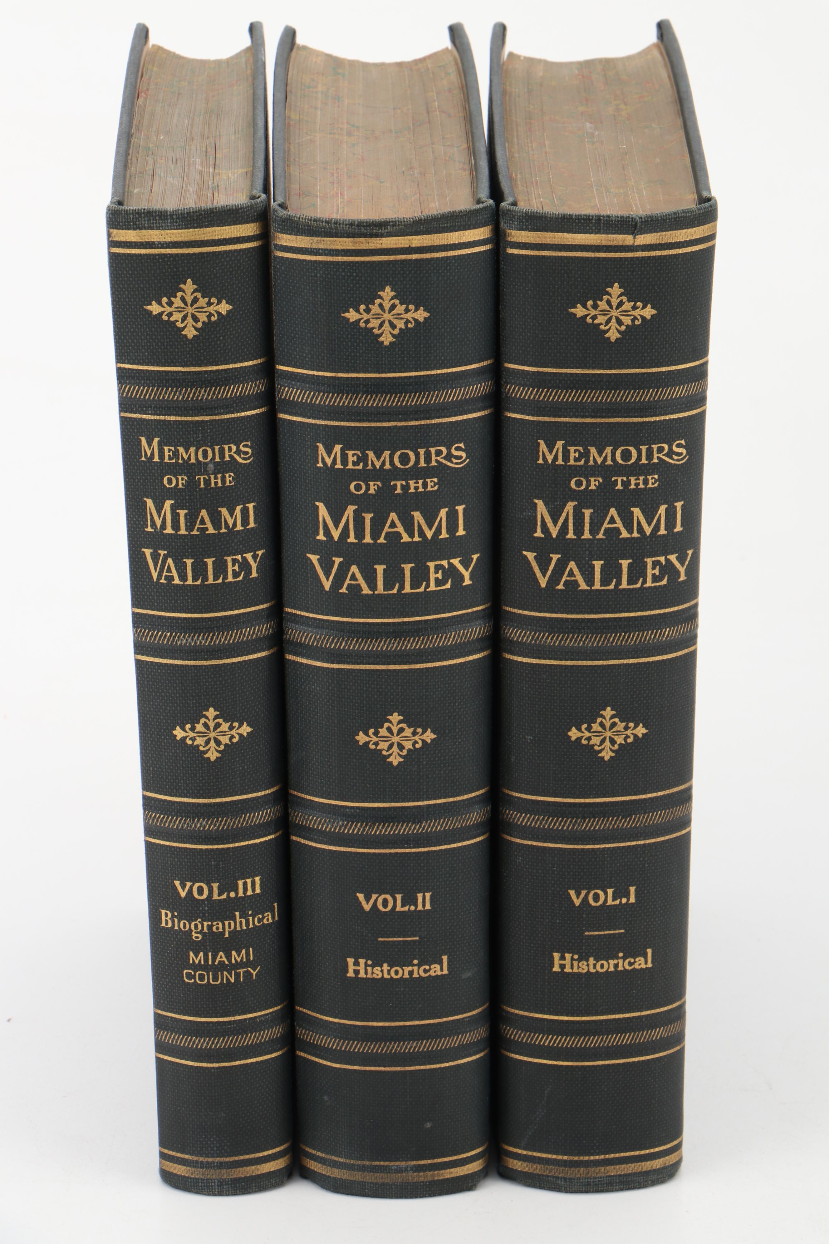Illustrated "Memoirs of the Miami Valley" Three-Volume Set, 1919