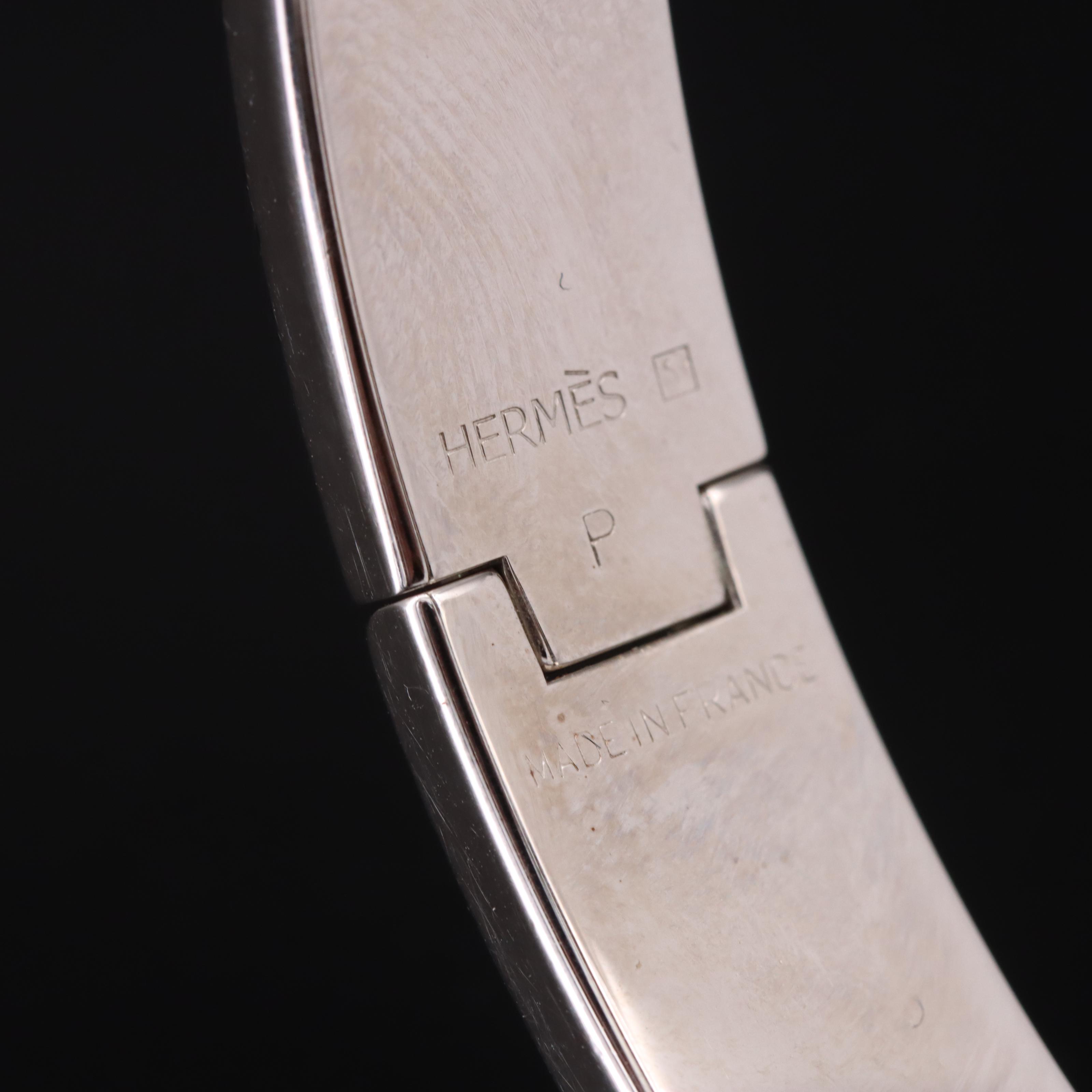 Hermes Clic H Enamel Bracelet