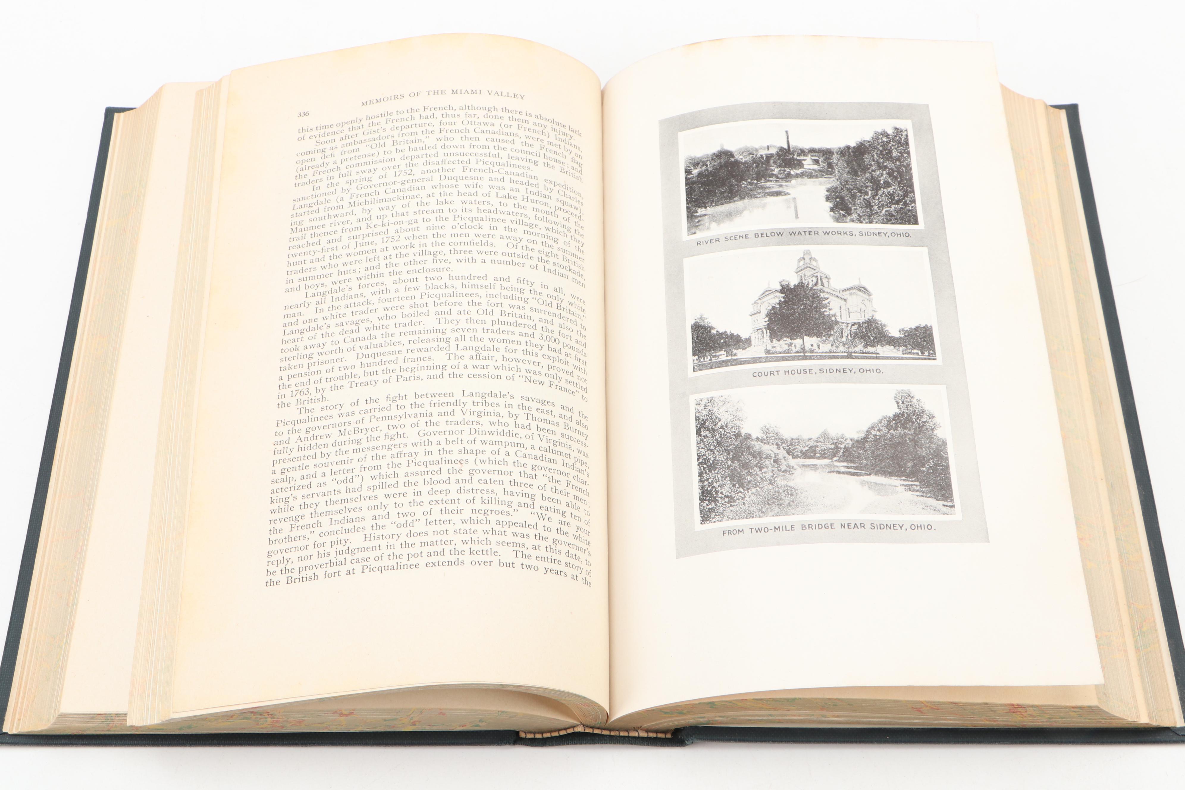 Illustrated "Memoirs of the Miami Valley" Three-Volume Set, 1919
