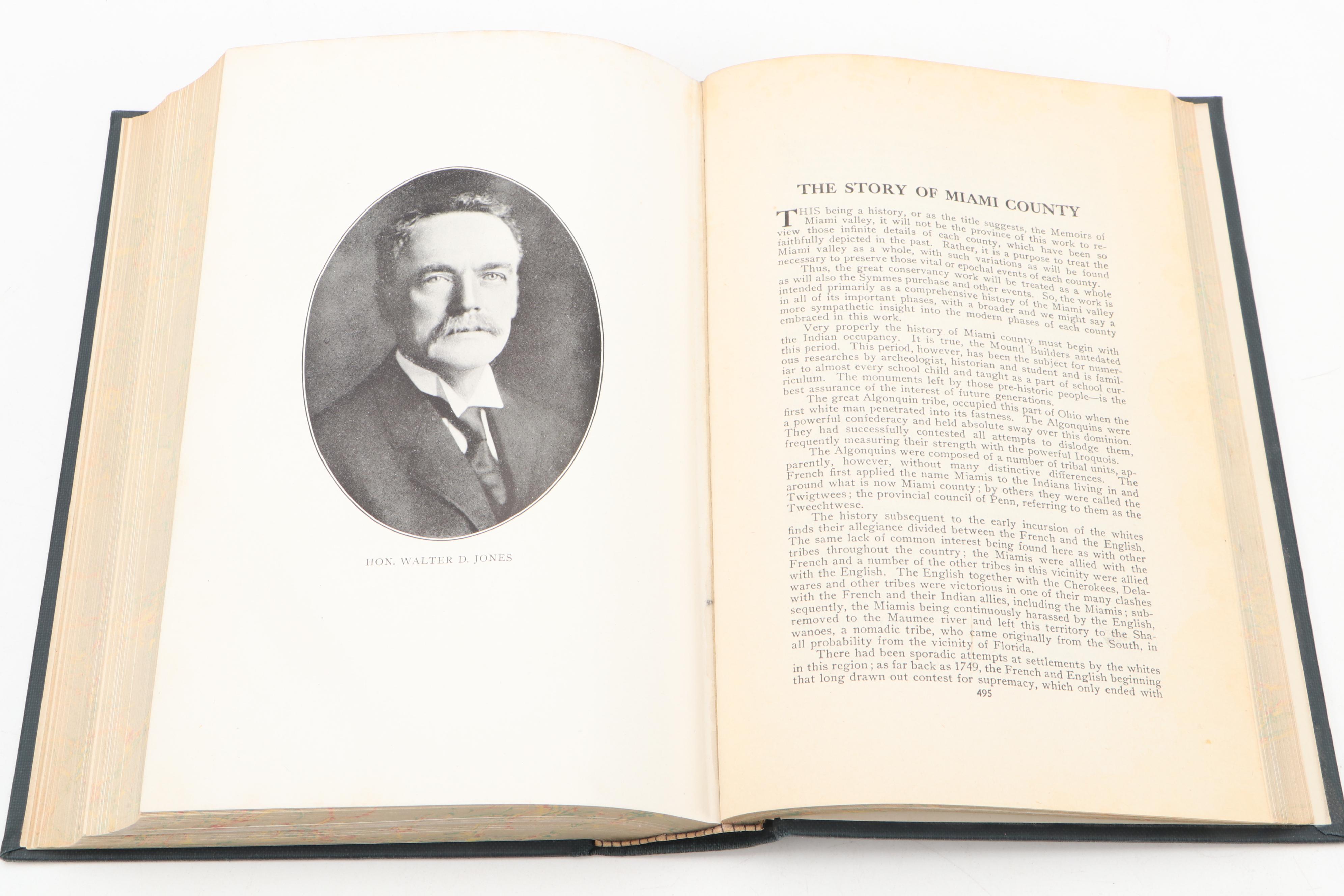 Illustrated "Memoirs of the Miami Valley" Three-Volume Set, 1919