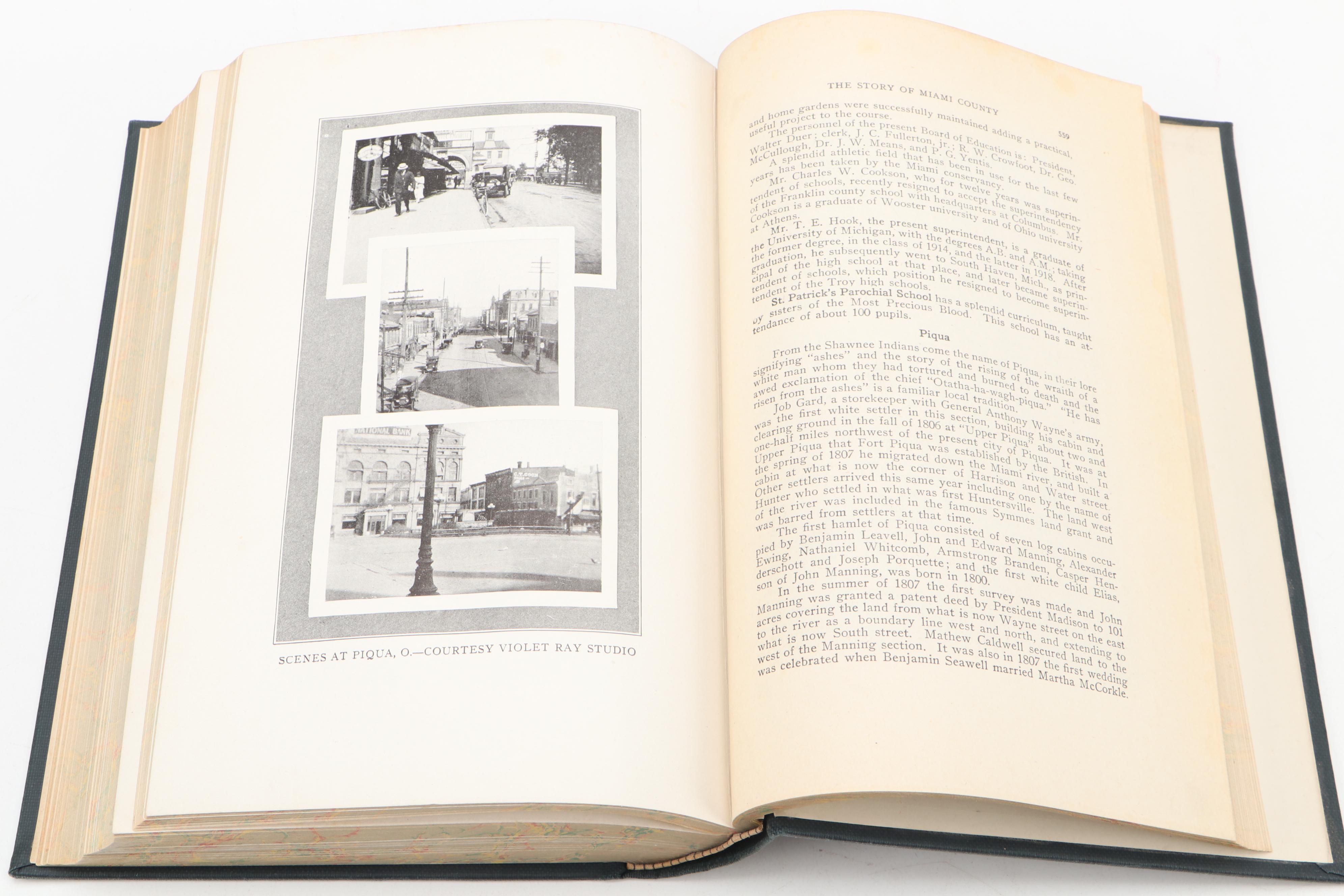 Illustrated "Memoirs of the Miami Valley" Three-Volume Set, 1919