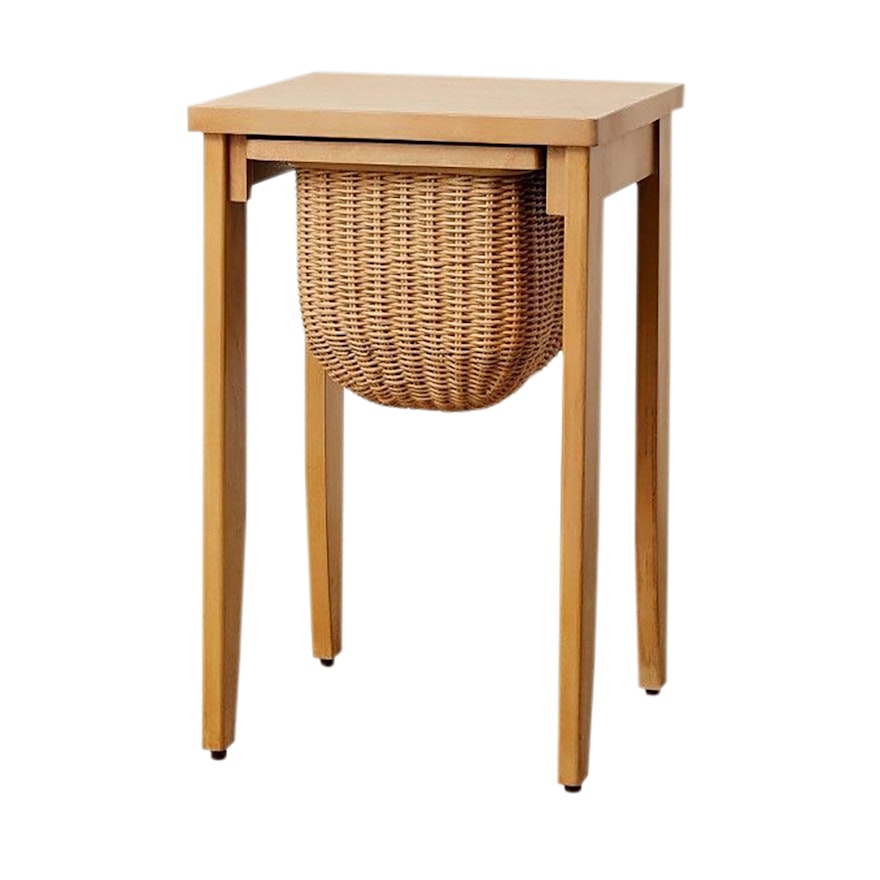 Opalhouse With Jungalow Laridae Basket Accent Table in Brown