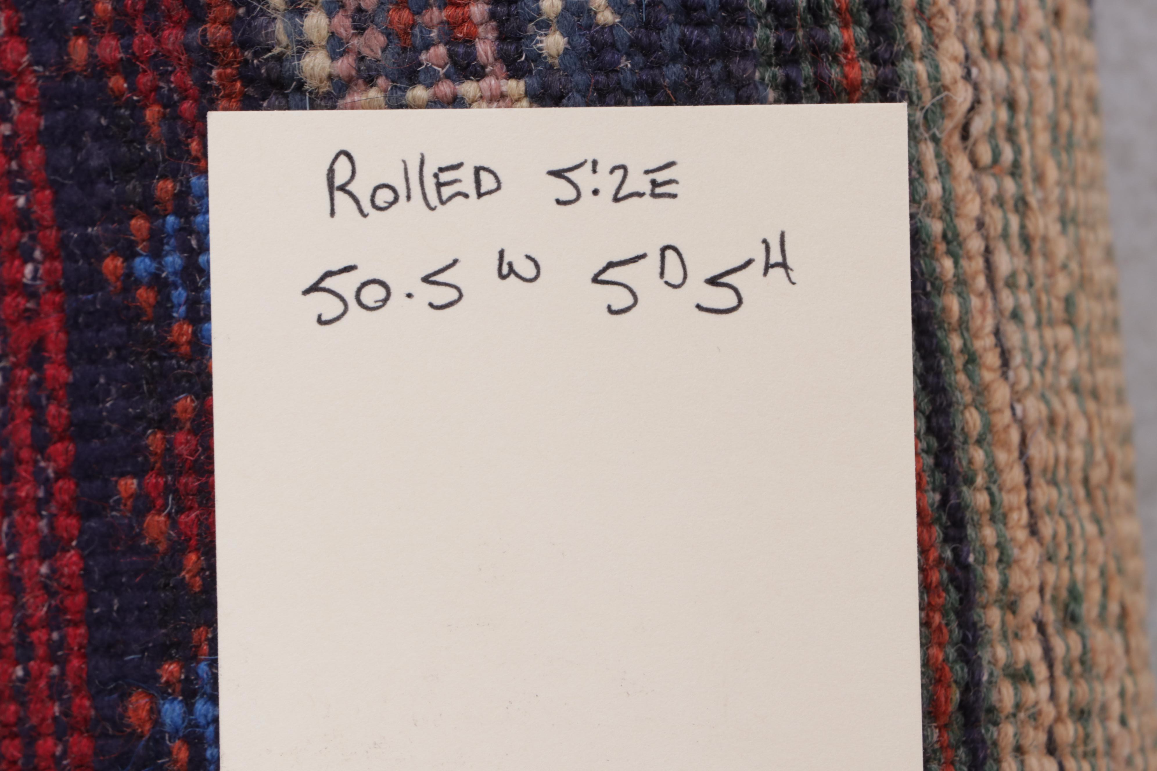 2'8 x 4'3 Hand-Knotted Afghan Baluch Accent Rug