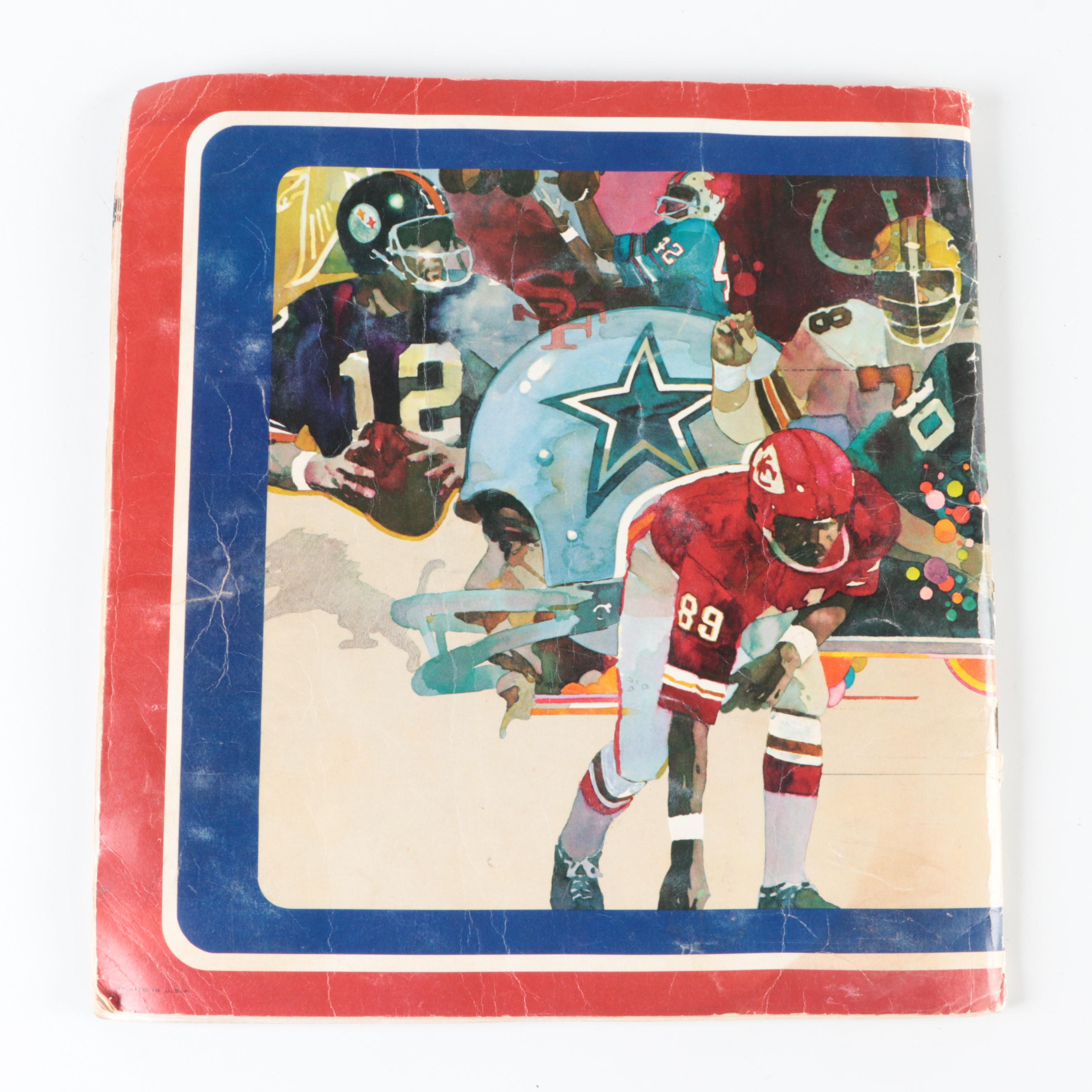 1972 NFL Action Stamp Album with Youngblood, Larson, Upshaw and More Stars