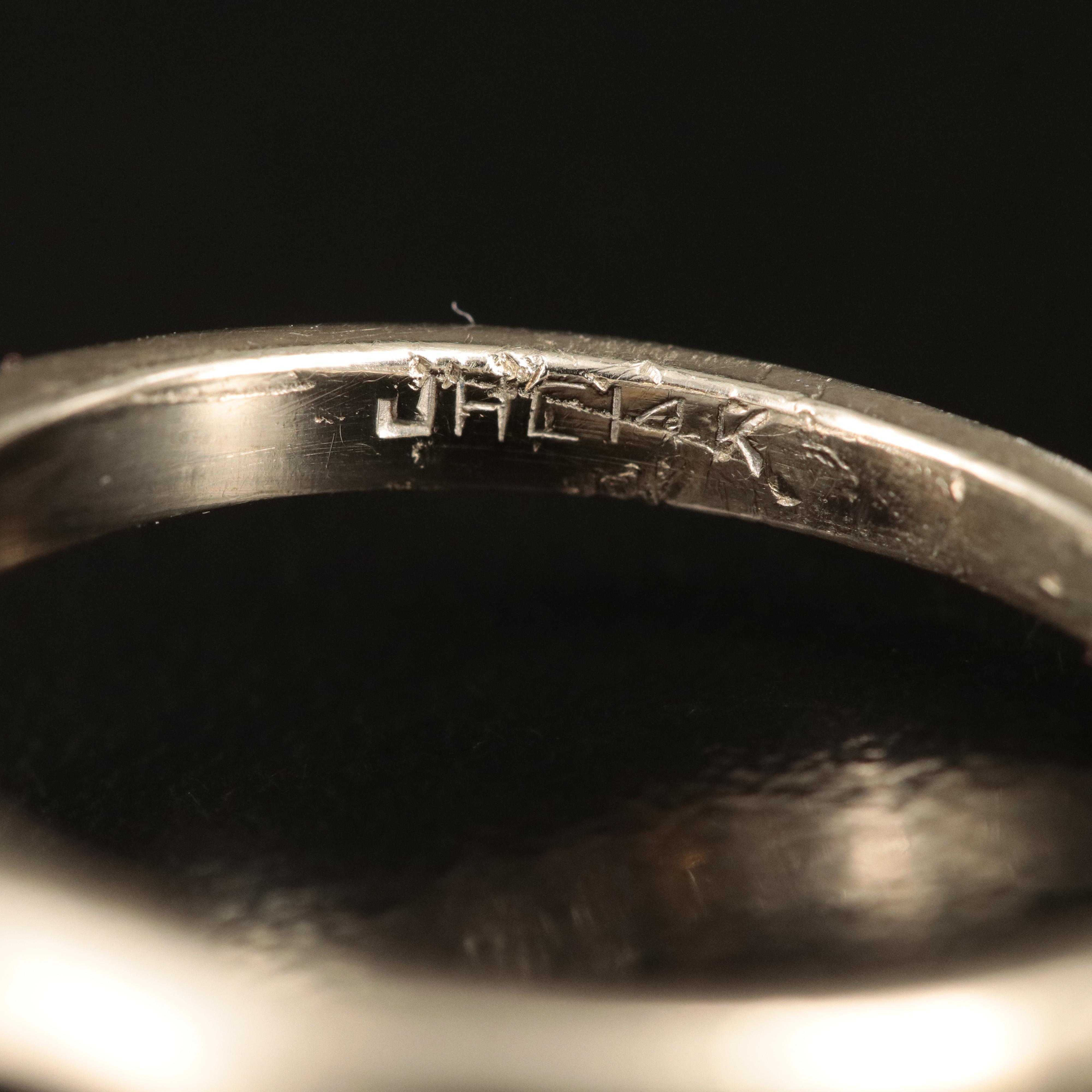 Vintage 14K Star Sapphire and Diamond Ring