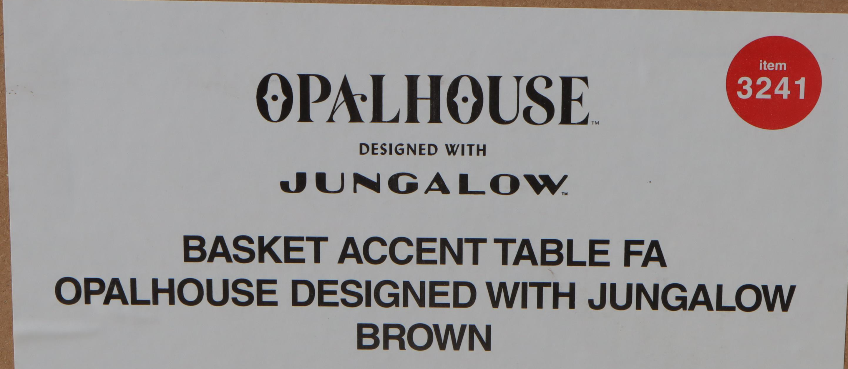 Opalhouse With Jungalow Laridae Basket Accent Table in Brown