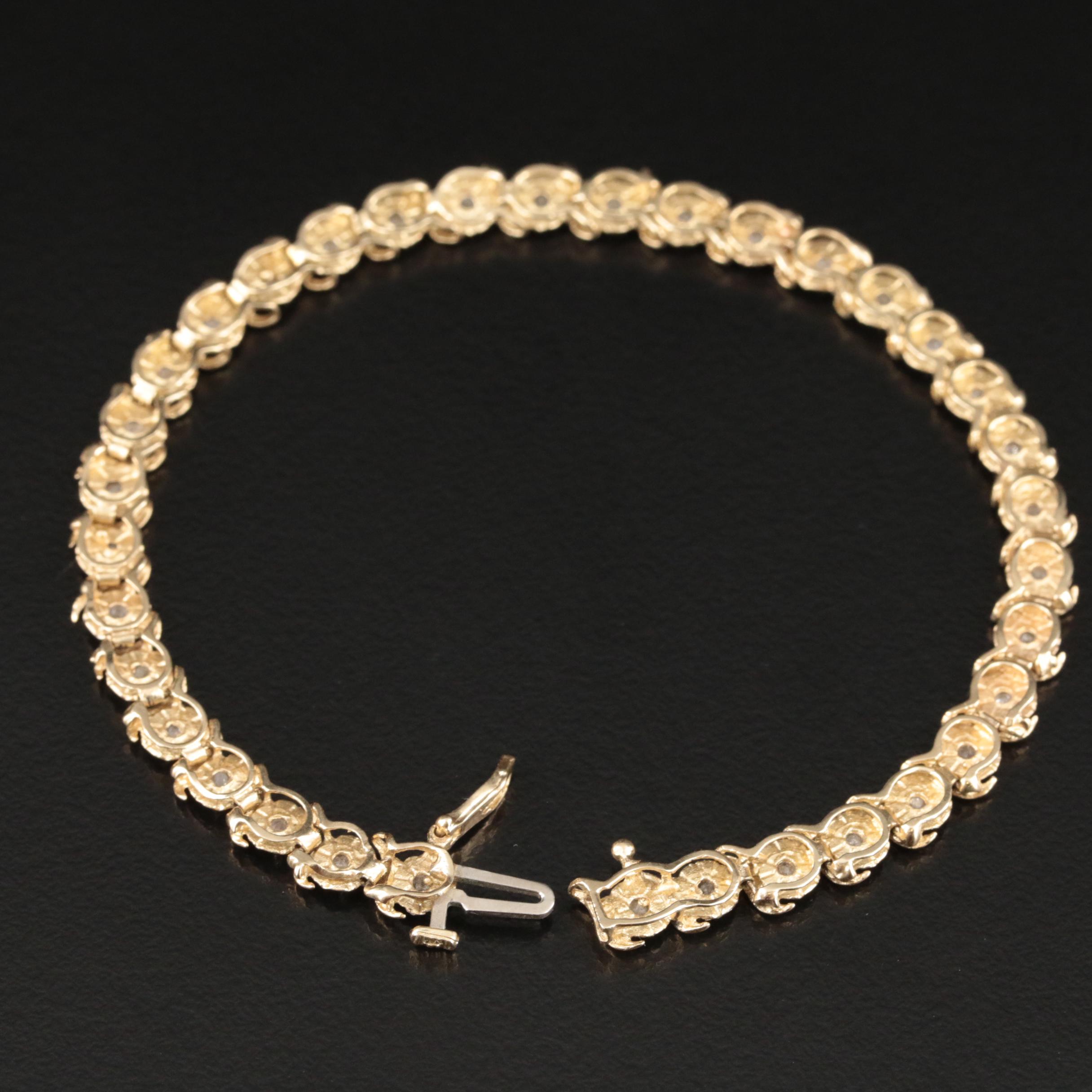 10K Diamond Bracelet