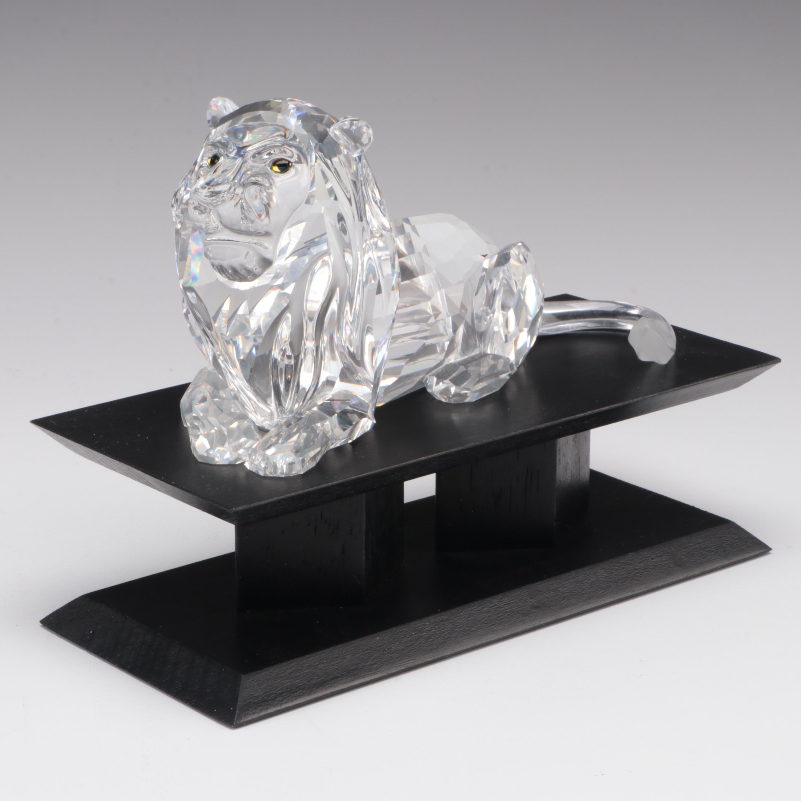 Swarovski Crystal Inspiration Africa Collection Lion Figurine, 1995