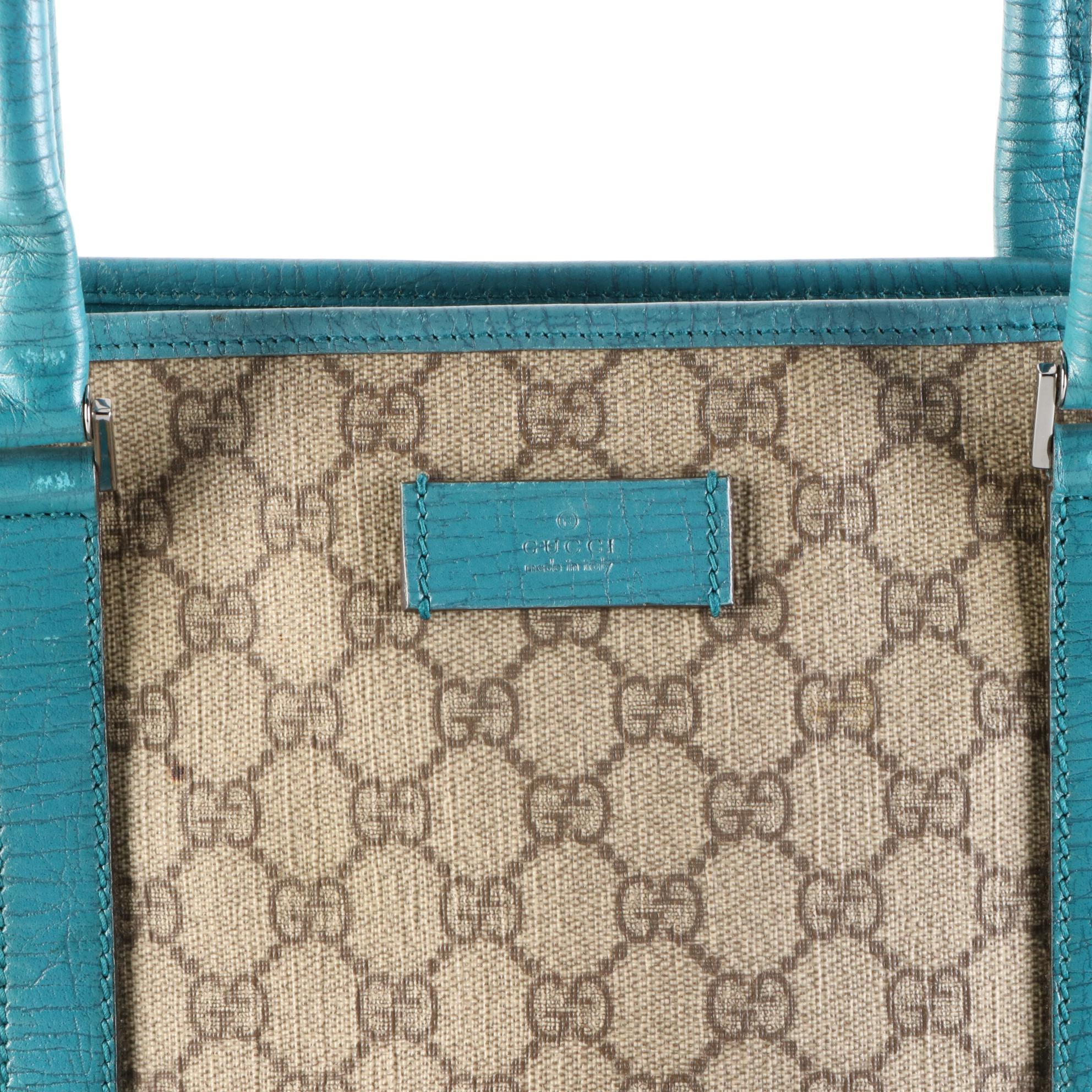 Gucci Joy Tote in Supreme Canvas and Leather