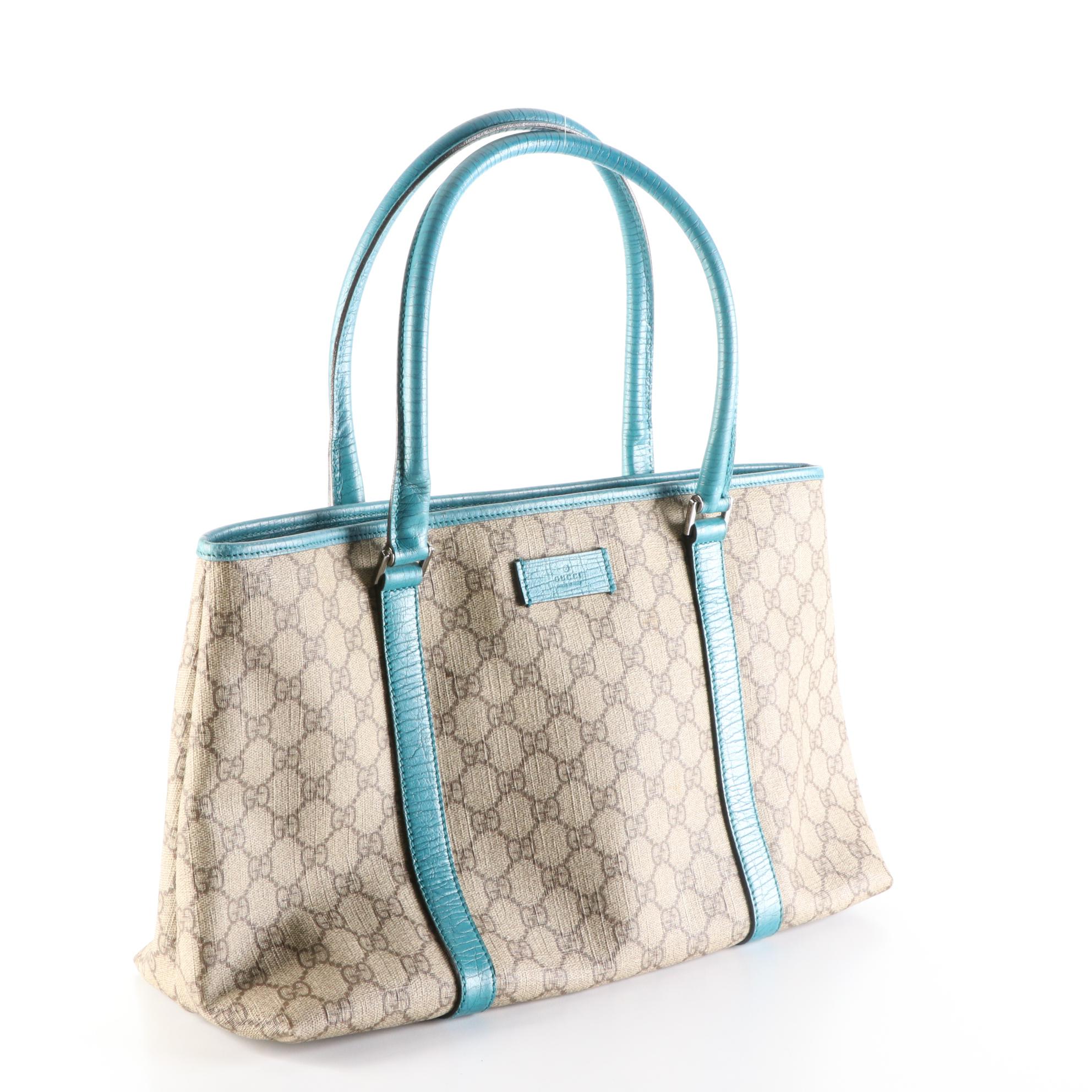 Gucci Joy Tote in Supreme Canvas and Leather