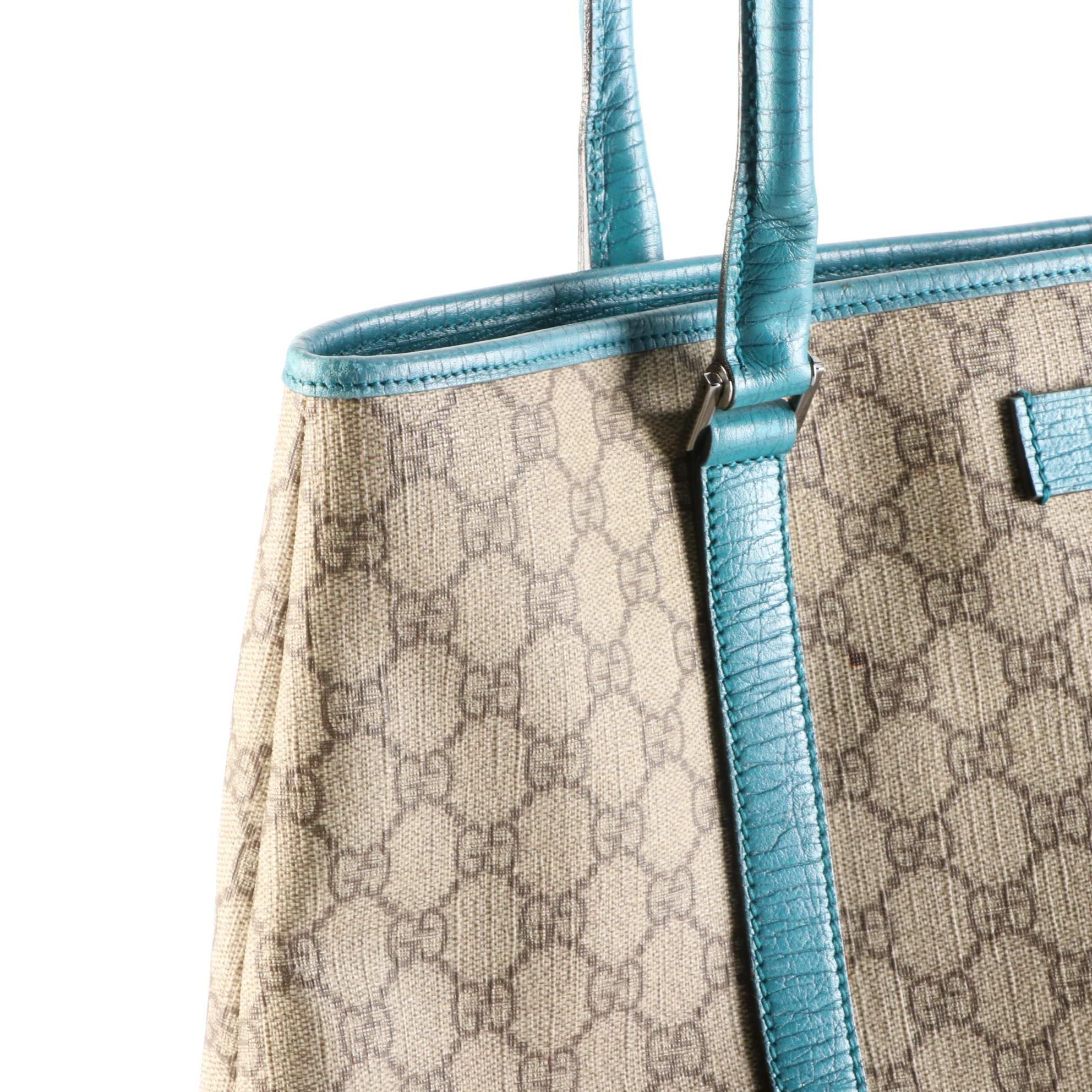 Gucci Joy Tote in Supreme Canvas and Leather