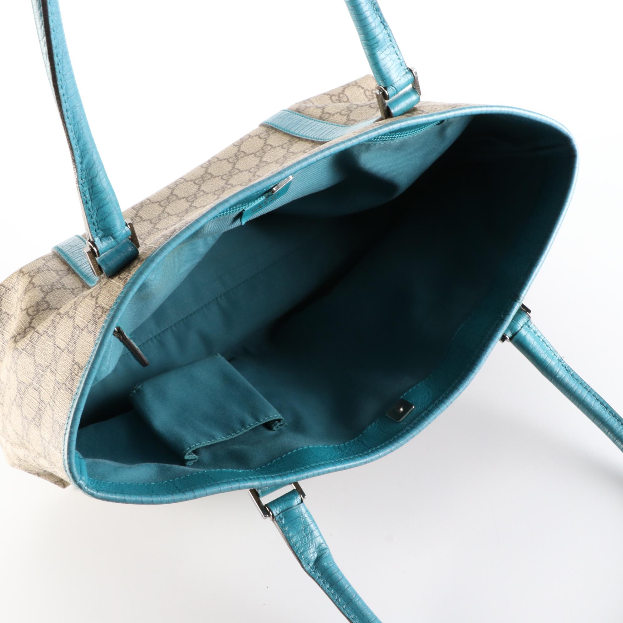 Gucci Joy Tote in Supreme Canvas and Leather