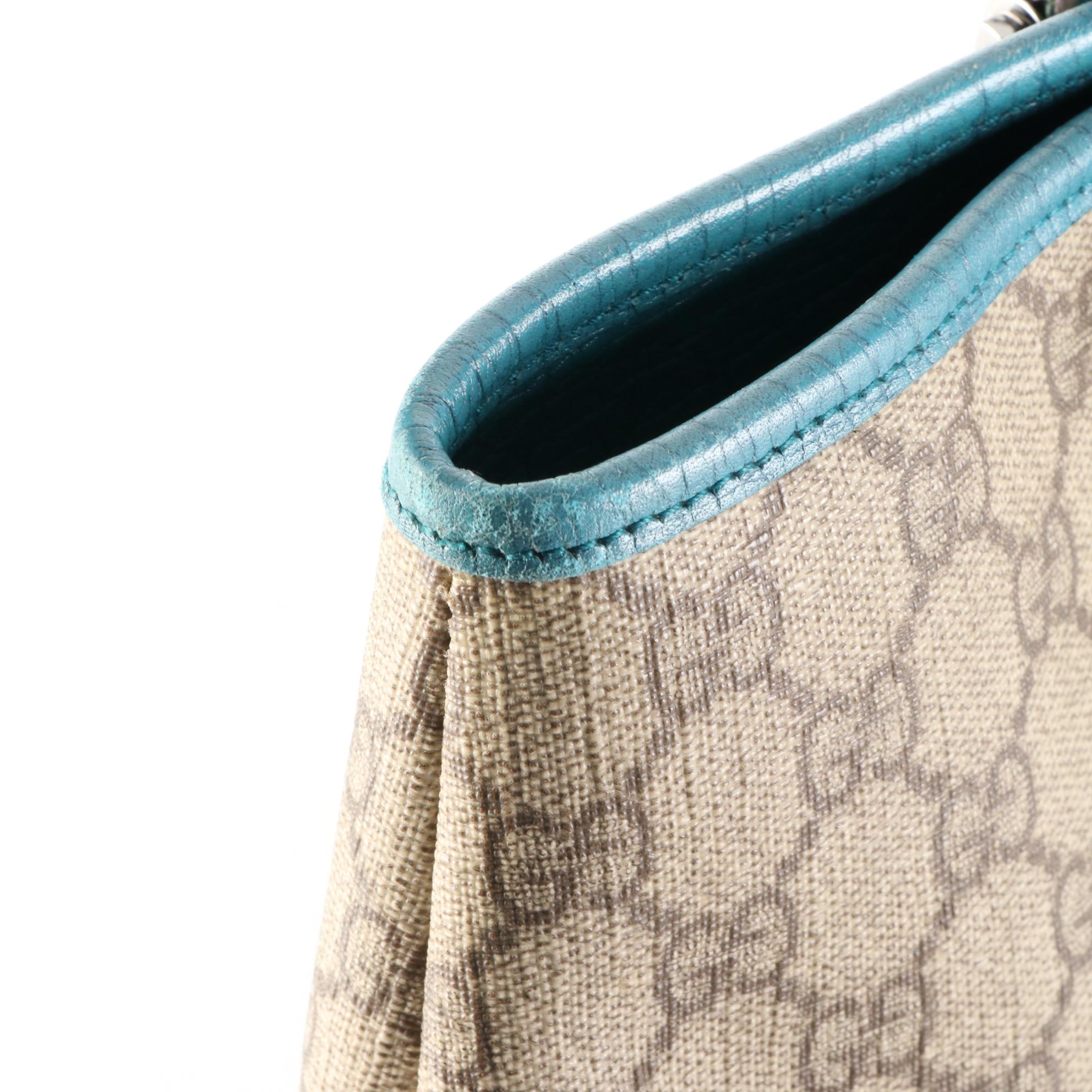 Gucci Joy Tote in Supreme Canvas and Leather