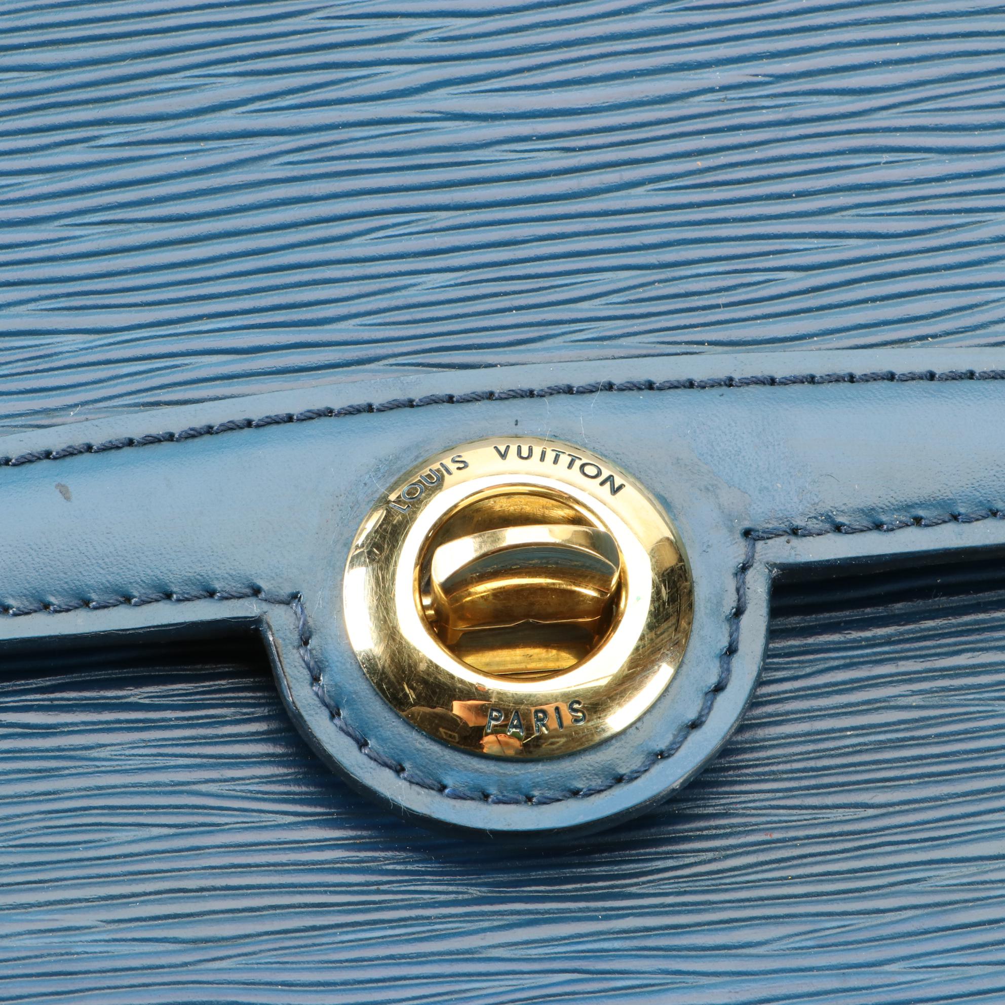 Louis Vuitton Pochette Arche Shoulder Bag in Epi and Smooth Leather