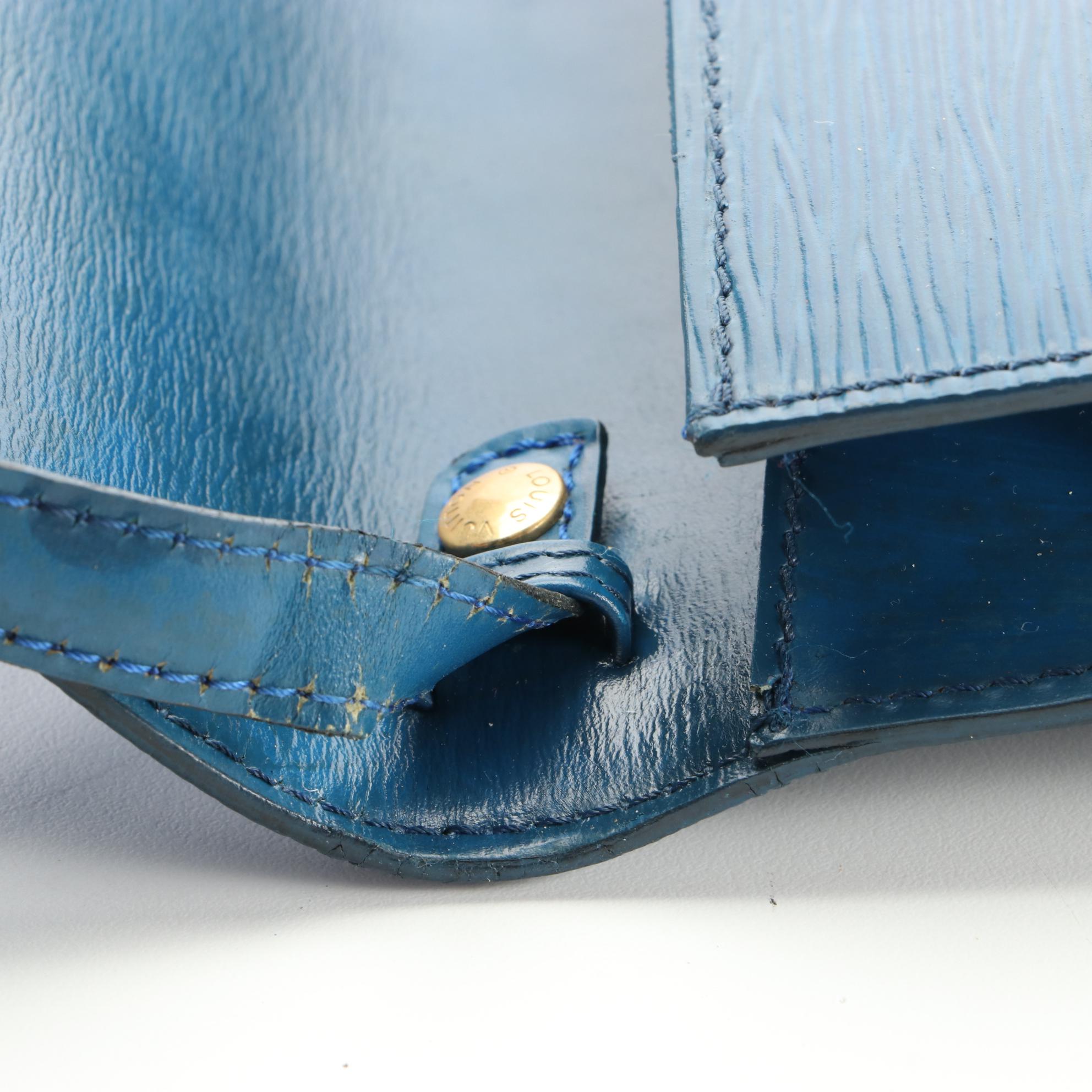 Louis Vuitton Pochette Arche Shoulder Bag in Epi and Smooth Leather