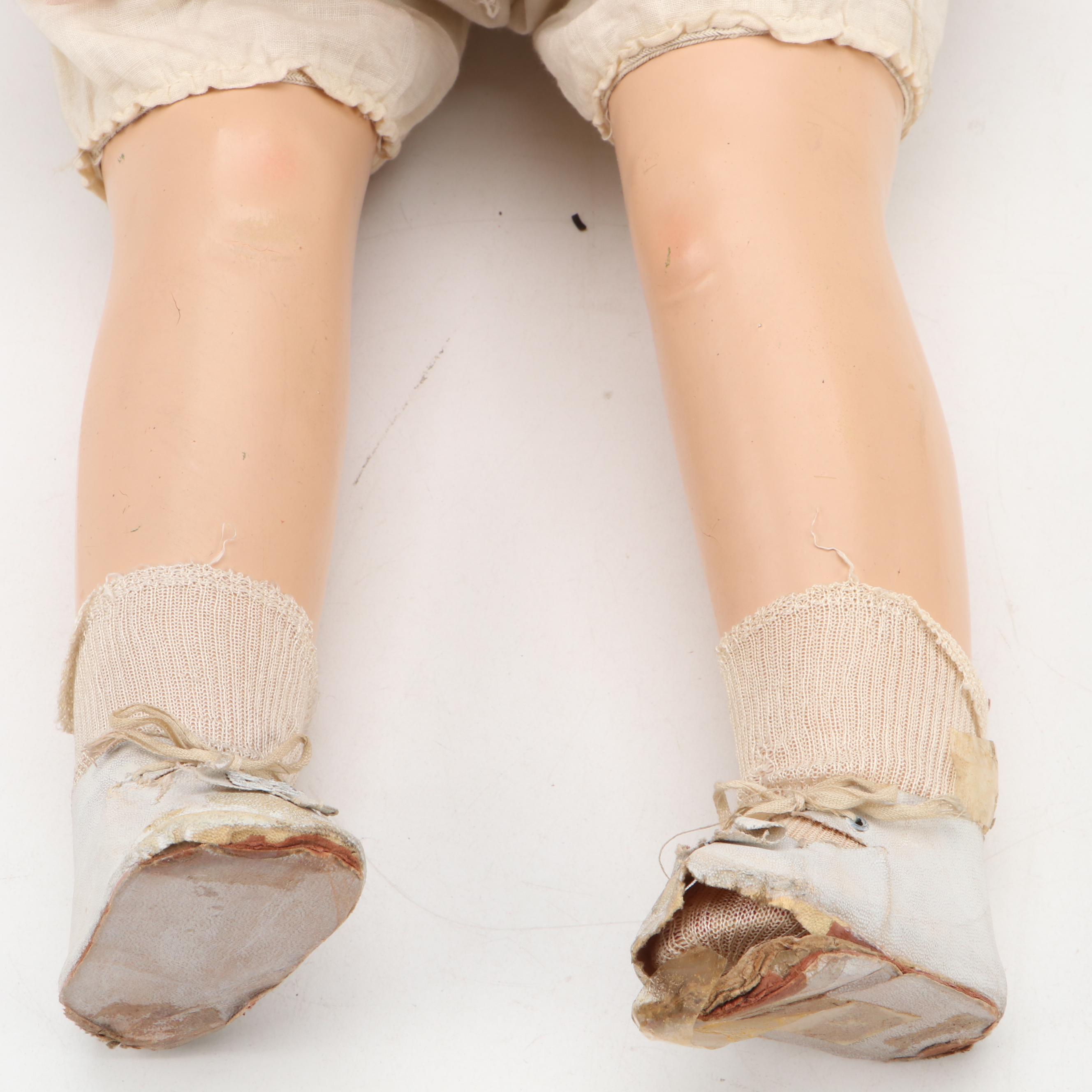 Composition Sleep Eye Child Doll, Mid- 20th Century