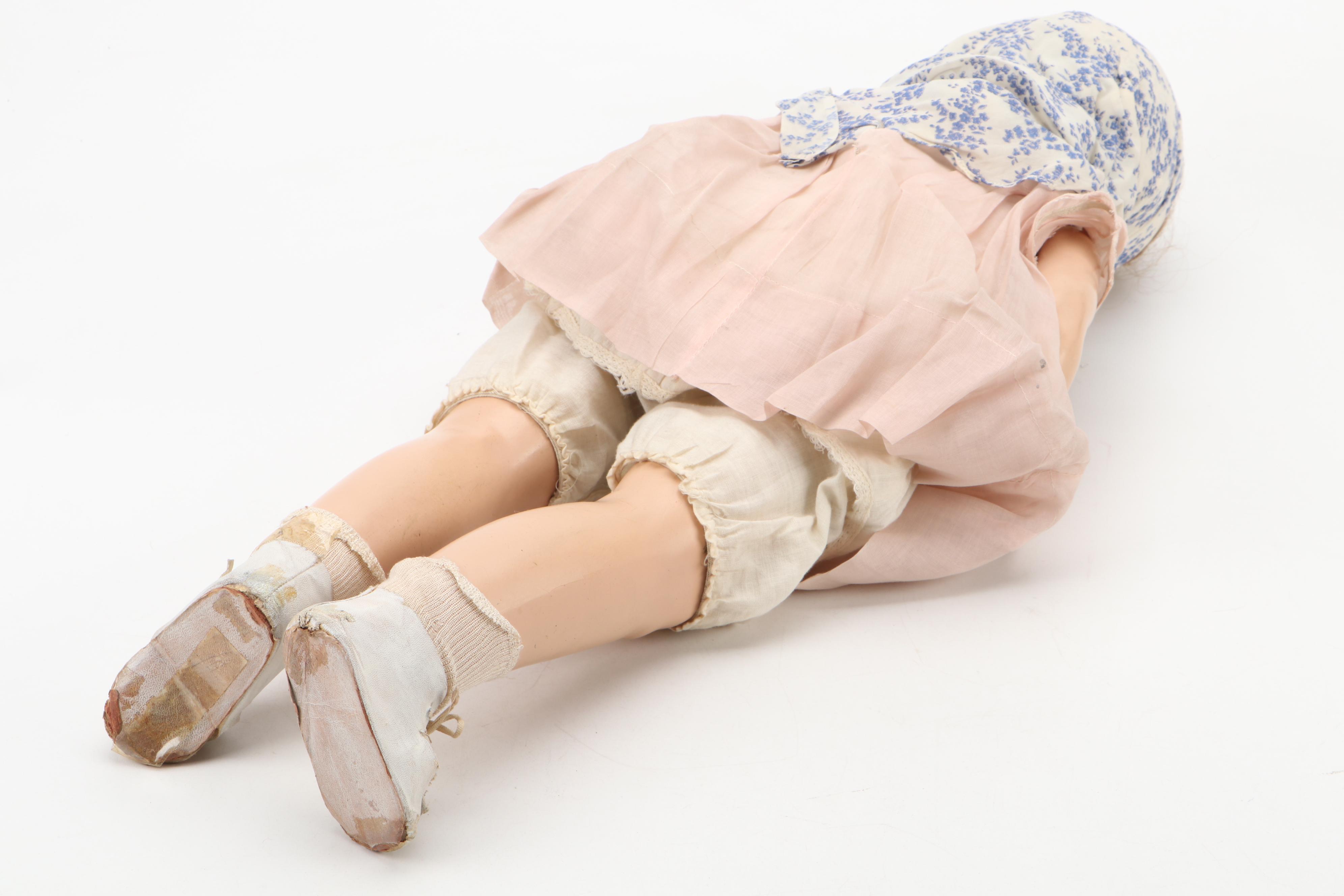 Composition Sleep Eye Child Doll, Mid- 20th Century