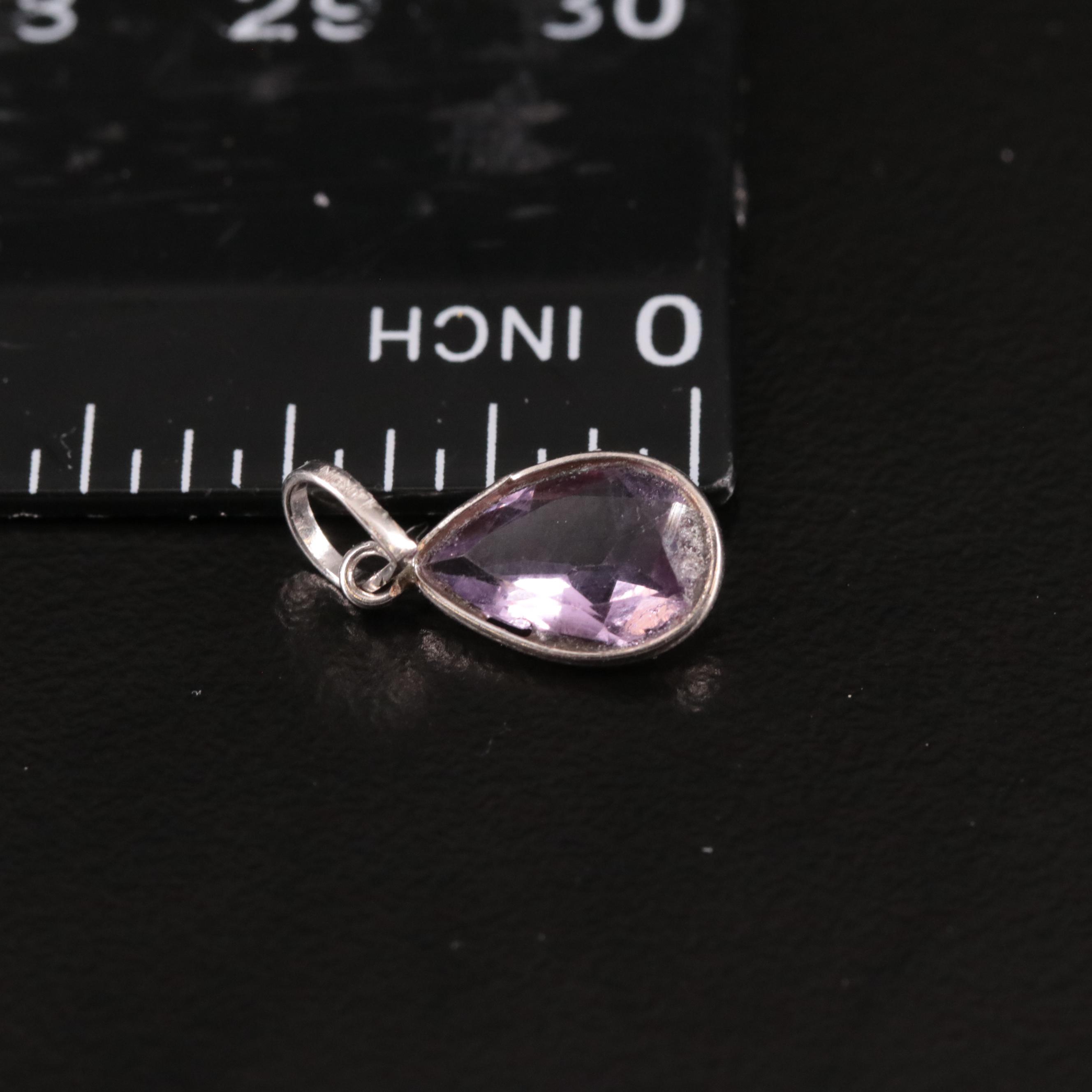 14K Amethyst Pendant