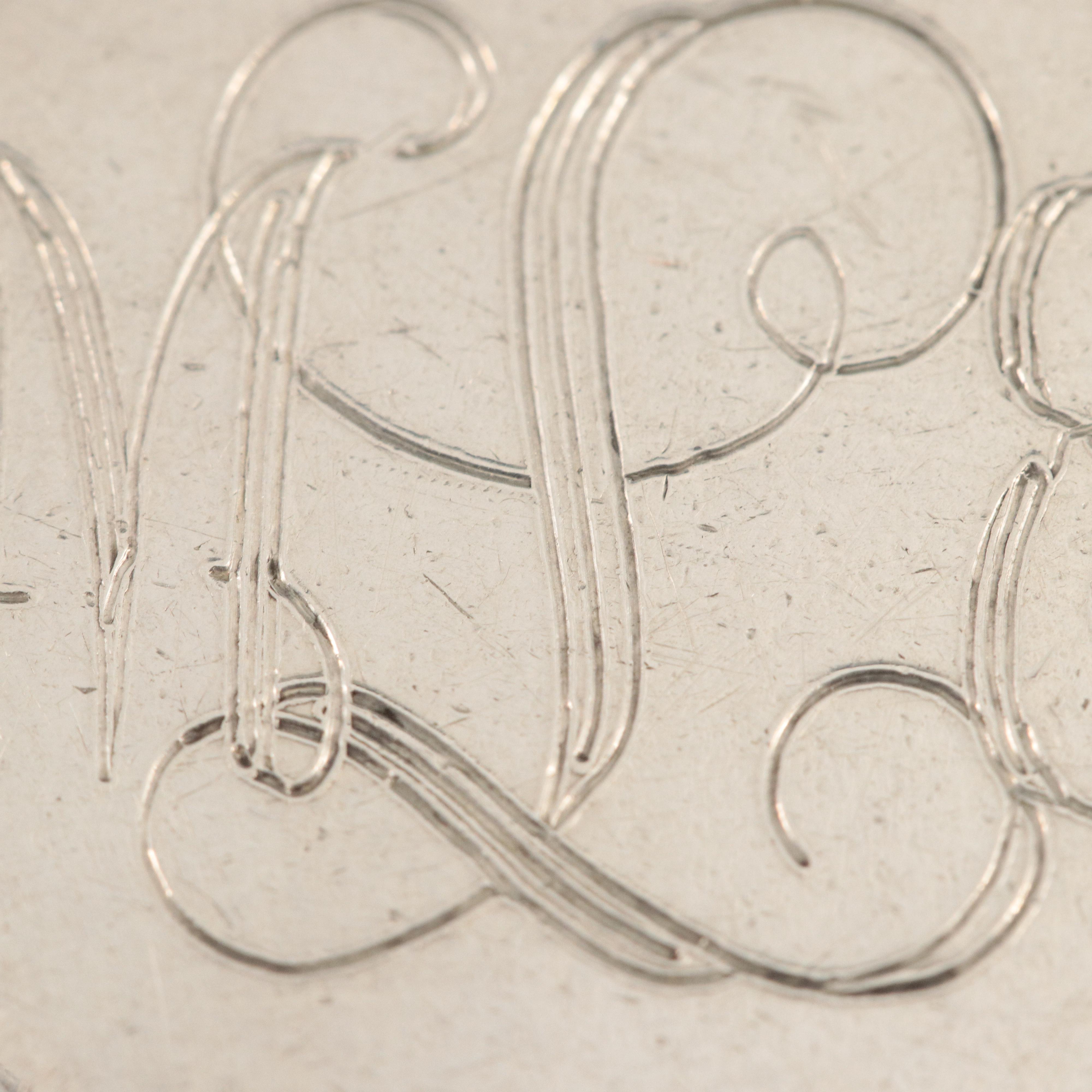 Tiffany & Co. Sterling Monogram Pendant