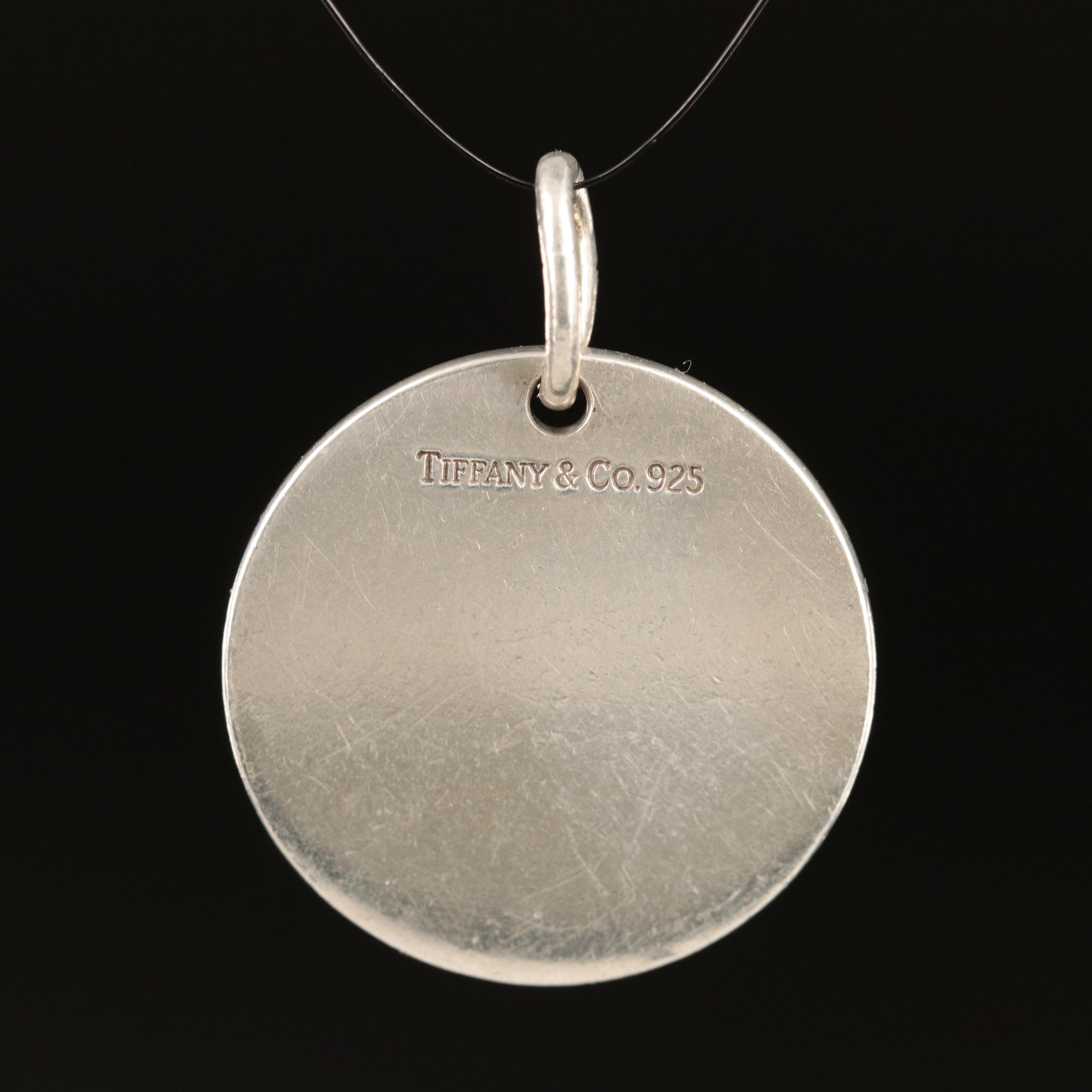 Tiffany & Co. Sterling Monogram Pendant