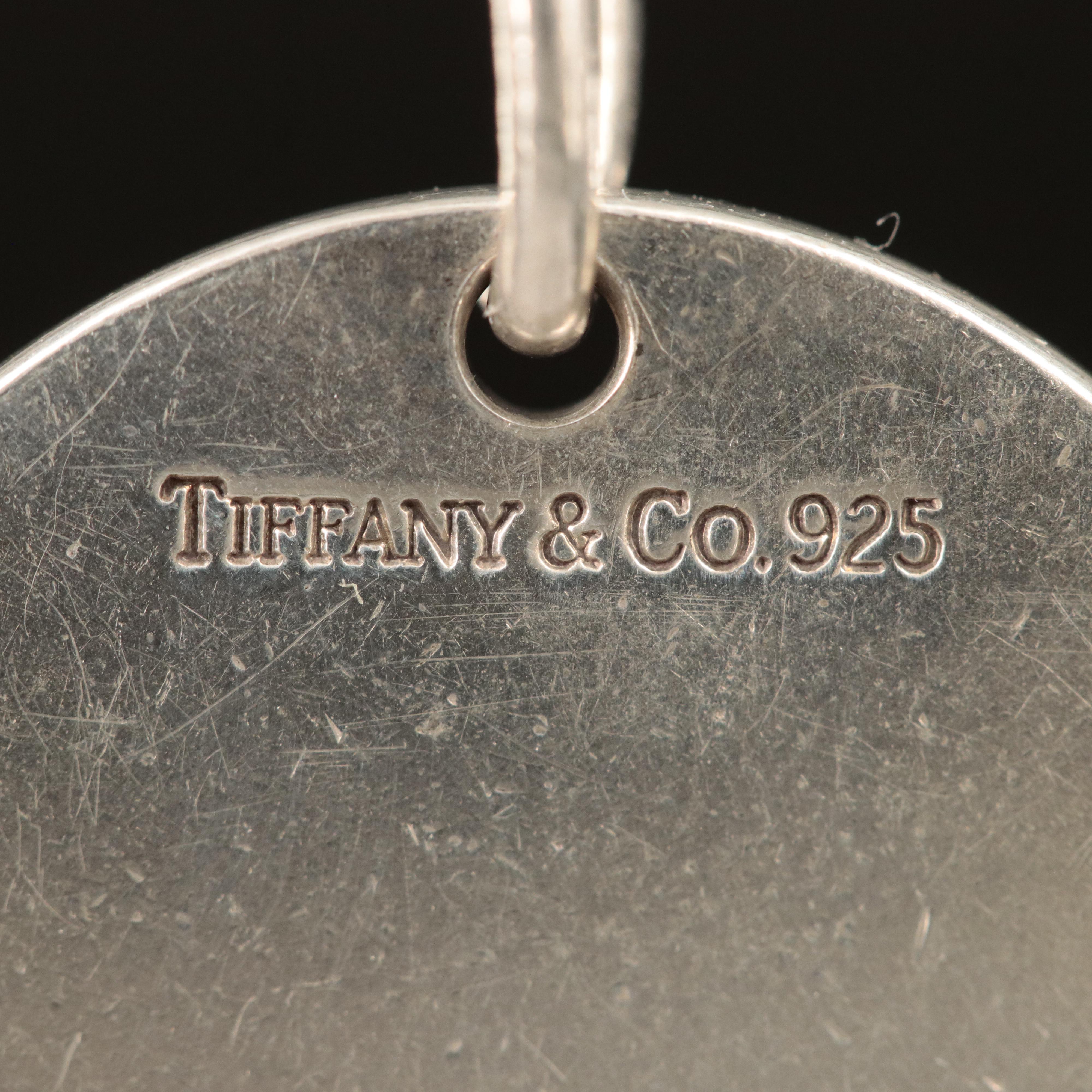 Tiffany & Co. Sterling Monogram Pendant