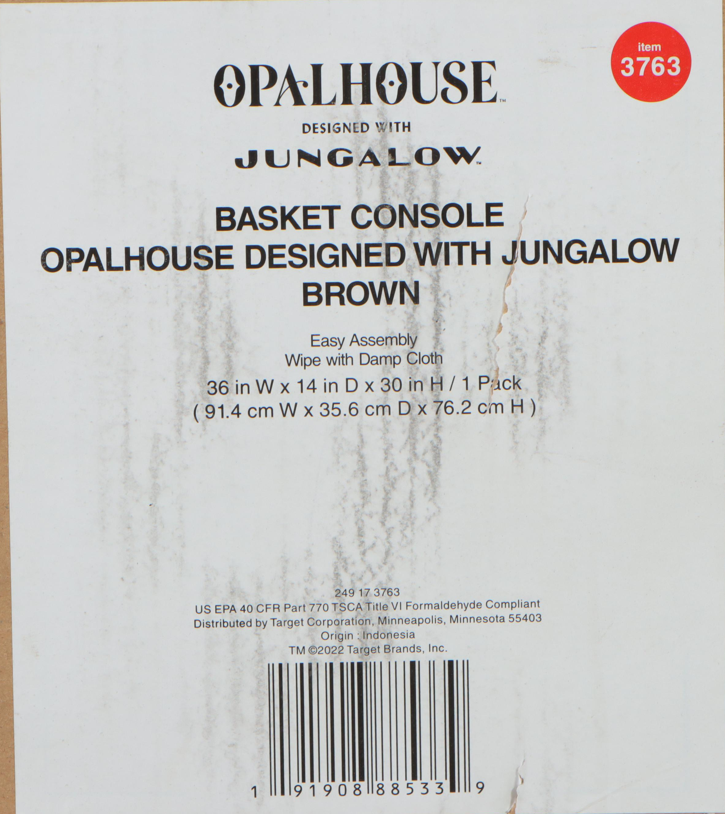 Opalhouse with Jungalow Laridae Basket Console in Brown