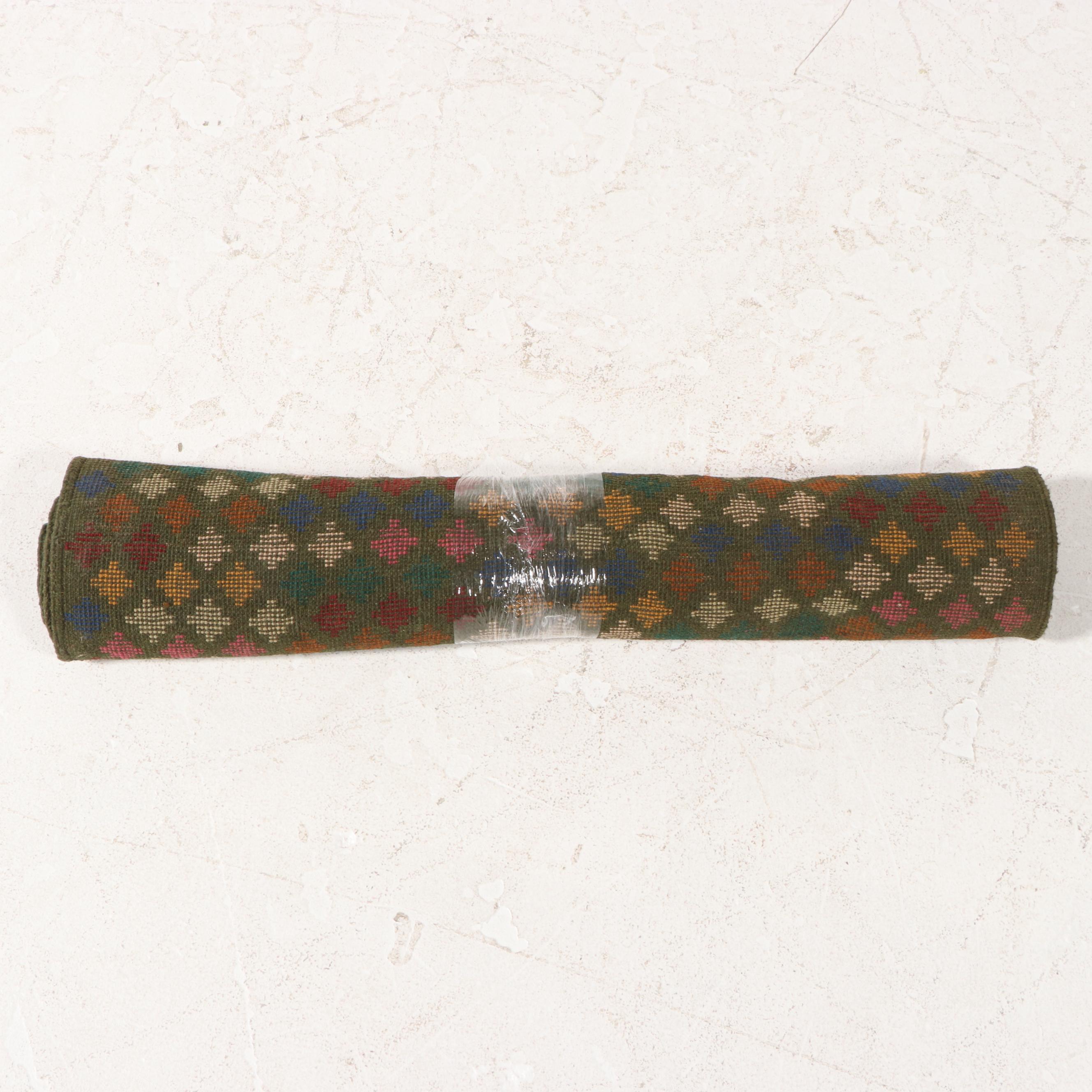 3'1 x 4'3 Hand-Knotted Persian Gabbeh Accent Rug